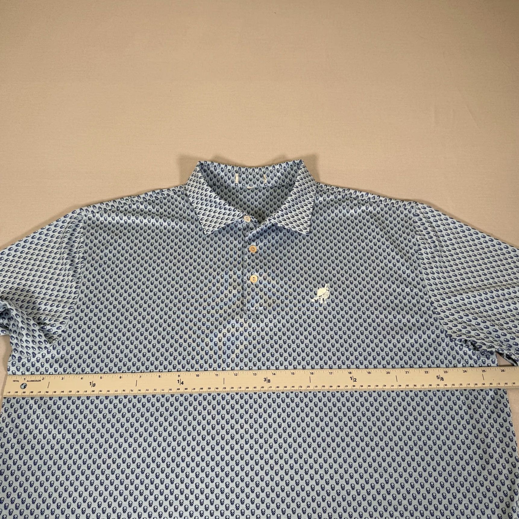 Peter Millar Peter Millar Polo Shirt Men XL Blue Skull Comfort Golf Performance Basic Size US XL / EU 56 / 4 - 4 Thumbnail
