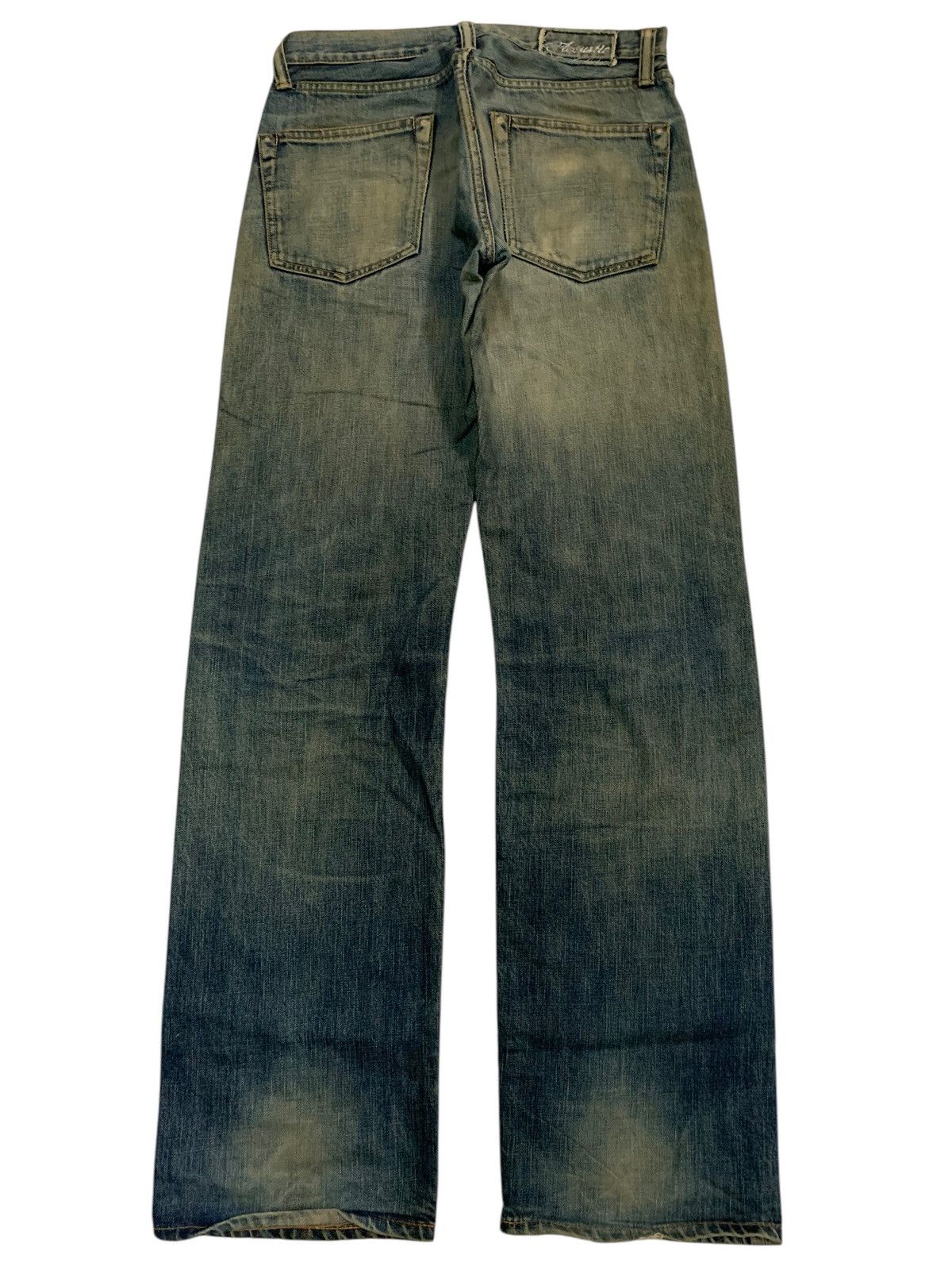 If Six Was Nine × Japanese Brand RARE💥ACOUSTIC SELVEDGE FADED&RUSTY JAPANESE DISTRESSED DENIM Size US 31 - 4 Thumbnail