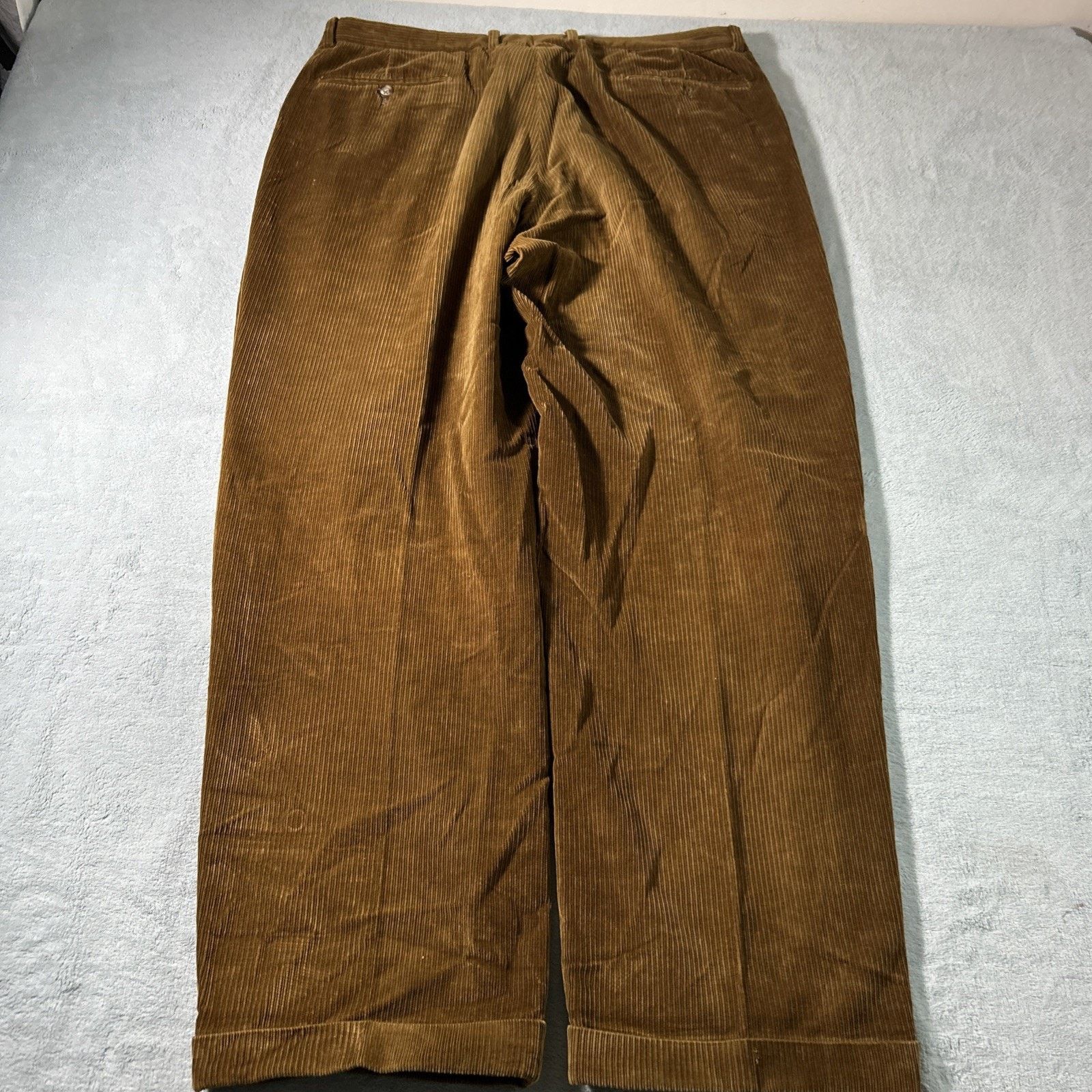 Ermenegildo Zegna Ermenegildo Zegna Corduroy Baggy Pants TG 54 XL 37x30 Loose Size US 37 - 3 Thumbnail