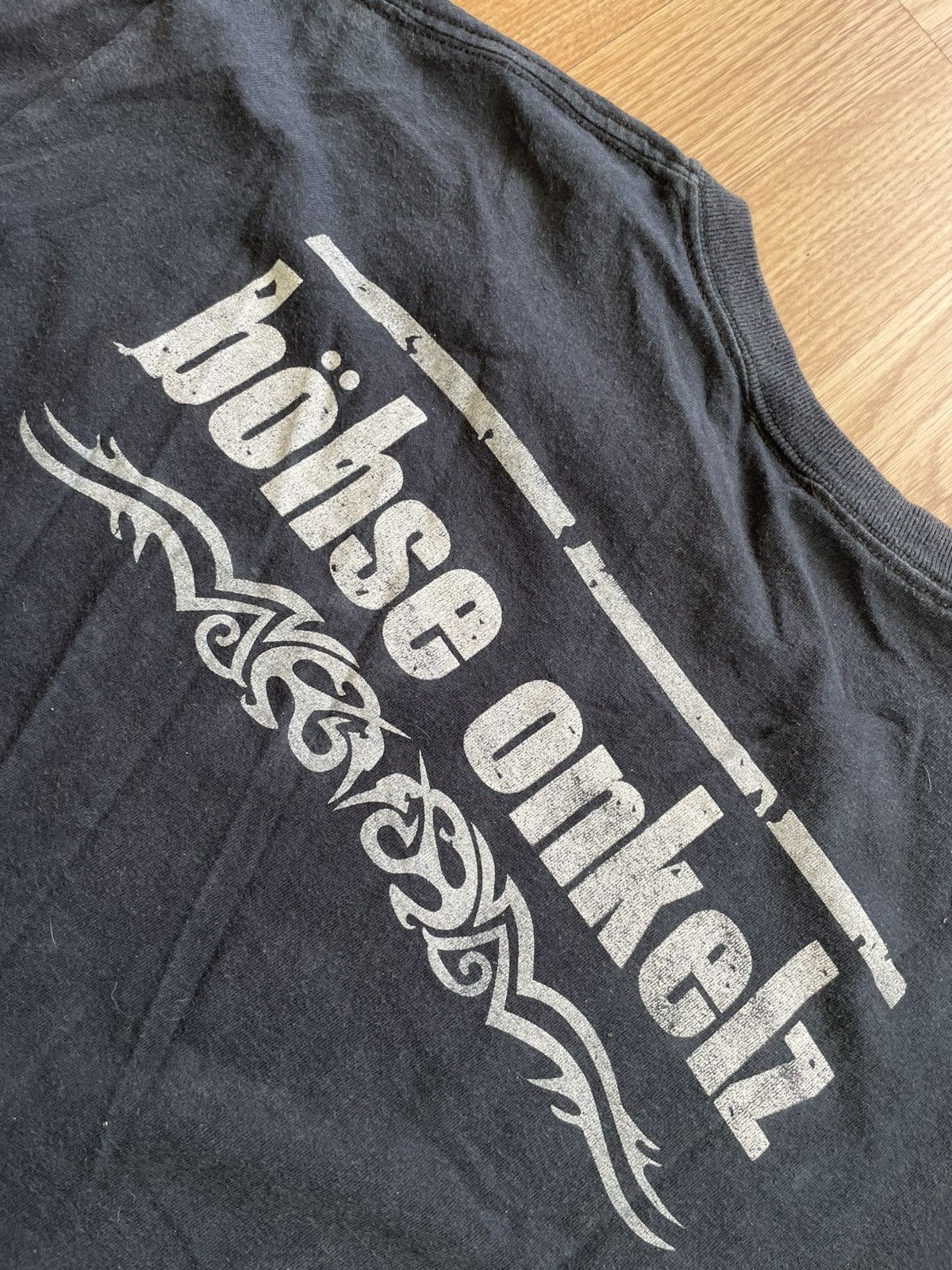 Band Tees × Vintage Vintage Bohse Onkelz Skull Metal Band Tee Shirt 90s Size US L / EU 52-54 / 3 - 9 Thumbnail