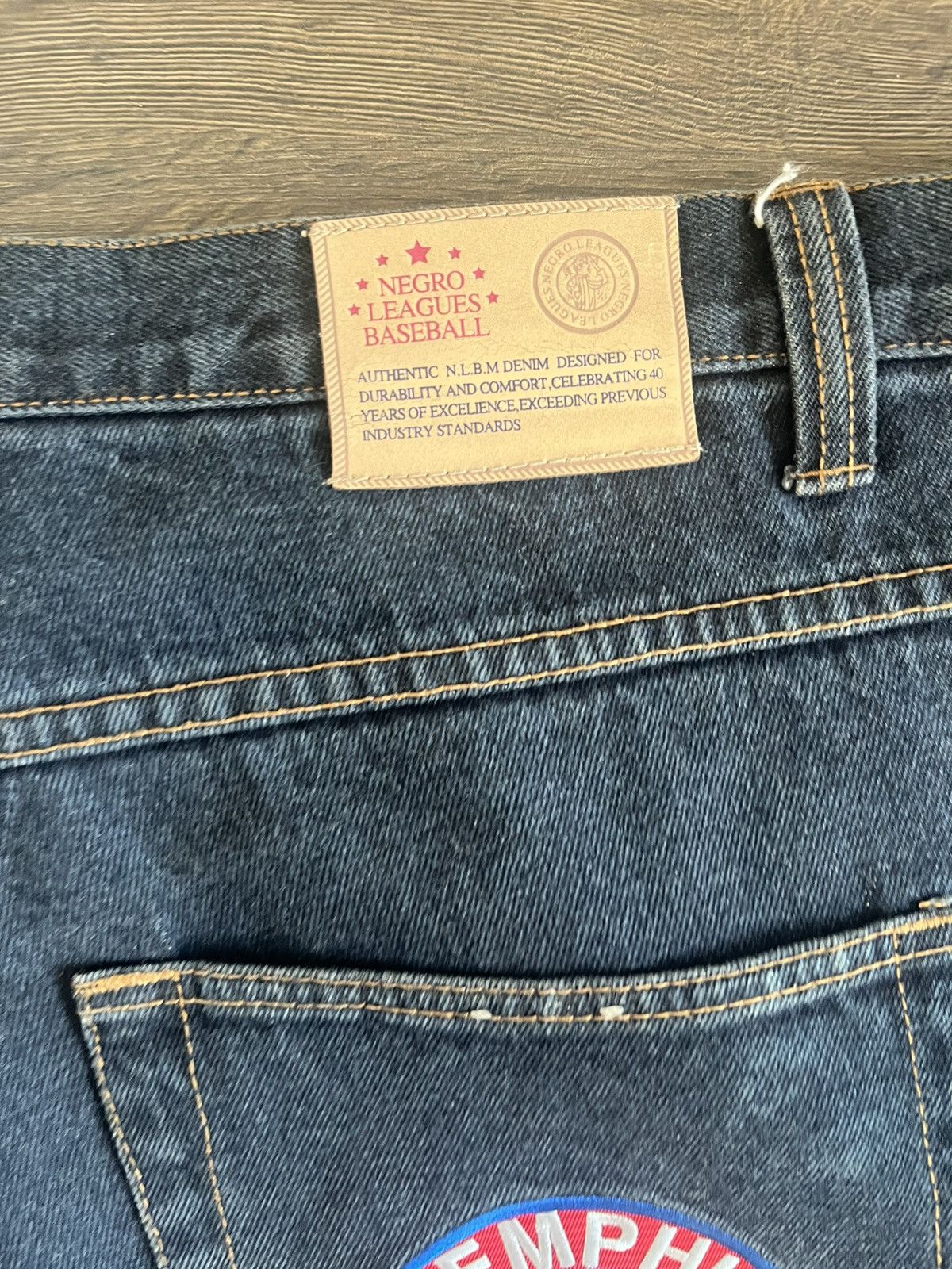 Other Headgear x Negro Leagues Baseball Patch Jeans (42) Size US 42 / EU 58 - 3 Thumbnail