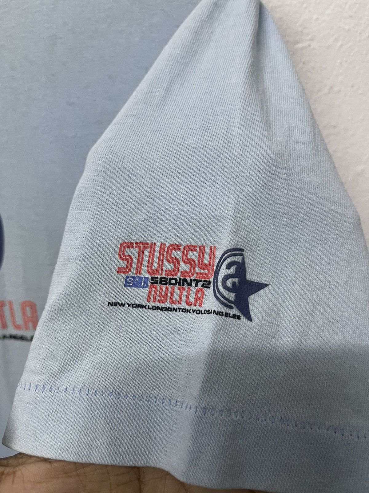 Stussy 90s STUSSY 580INT2 FADED TSHIRT SINGLE STITCH TOP BOTTOM Size US L / EU 52-54 / 3 - 8 Thumbnail