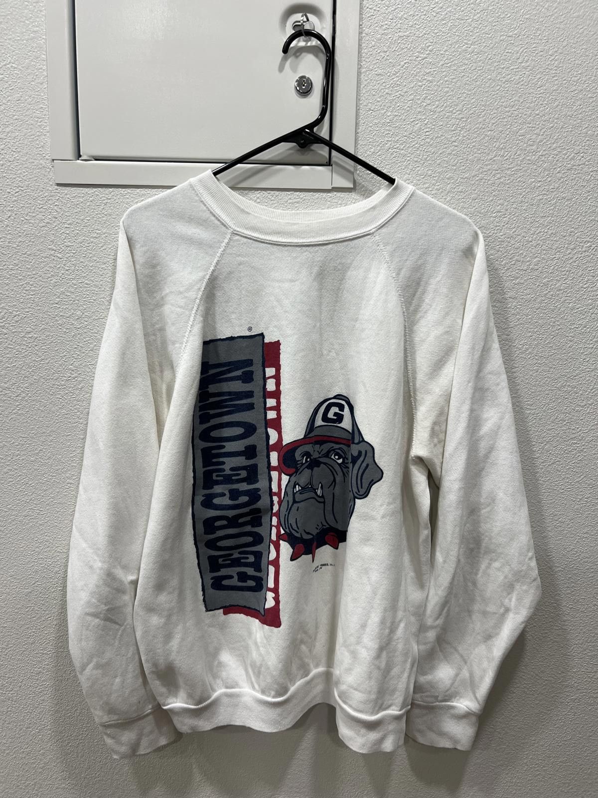 Tultex 80s Georgetown Bulldog Crewneck Size US L / EU 52-54 / 3 - 1 Thumbnail