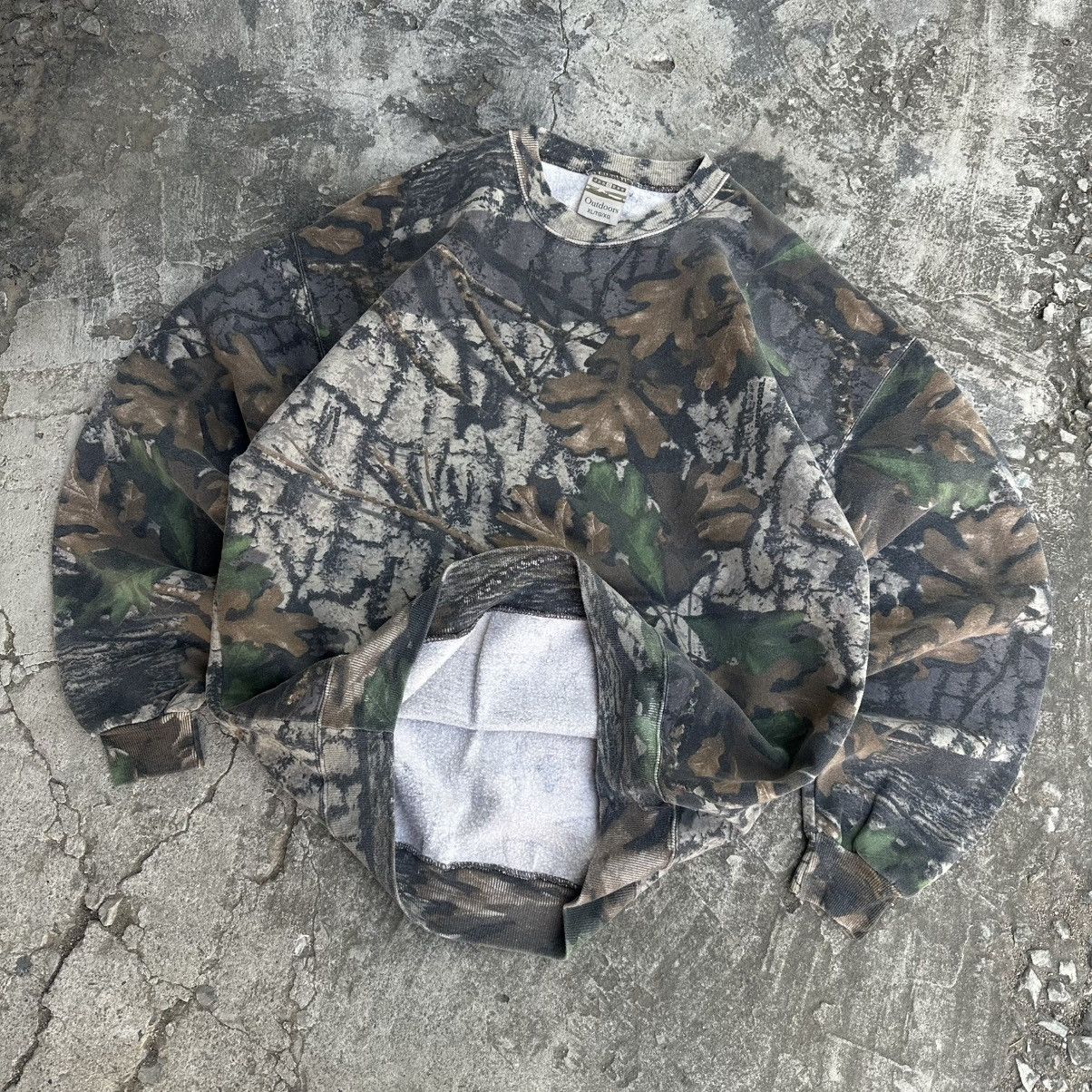 Jerzees × Realtree Rare! Crazy Vintage Carhartt Style Realtree Camo Sweatshirt Size US XL / EU 56 / 4 - 8 Thumbnail
