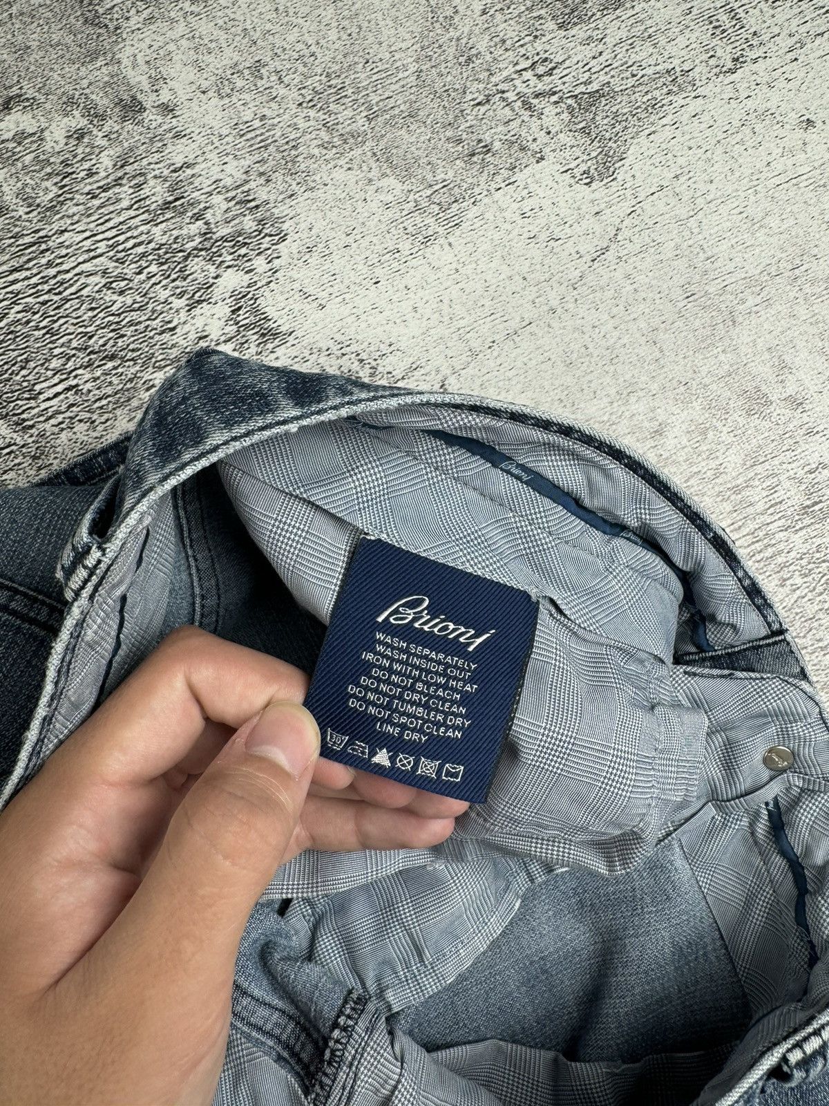 Brioni Brioni Stelvio 51 Vintage Light Blue Denim Collection Jeans Size US 34 / EU 50 - 15 Thumbnail