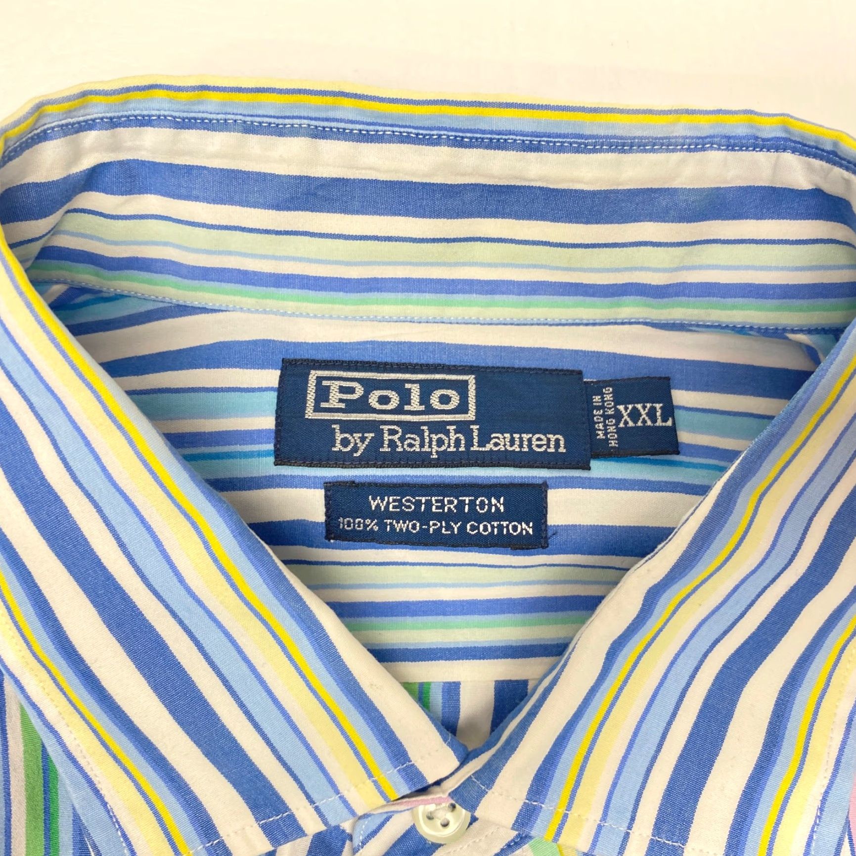Polo Ralph Lauren Polo Ralph Lauren Westerton Shirt Men's 2XL Striped Long Sleeve Button Up 7884 Size US XXL / EU 58 / 5 - 6 Thumbnail