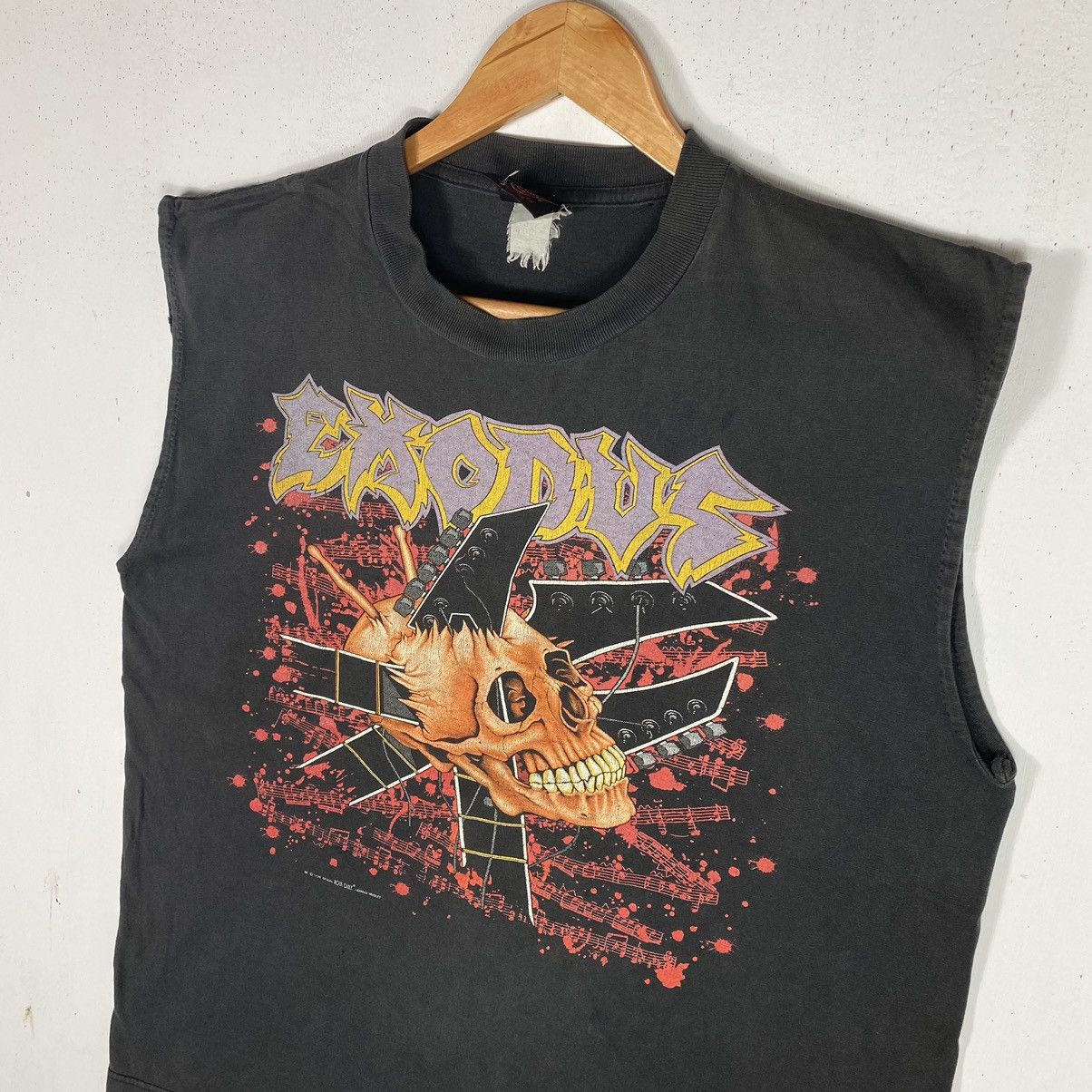 Band Tees × Vintage VINTAGE 90's EXODUS BAND IMPACT IS IMMINENT TOUR TANK TOPS Size US L / EU 52-54 / 3 - 4 Thumbnail