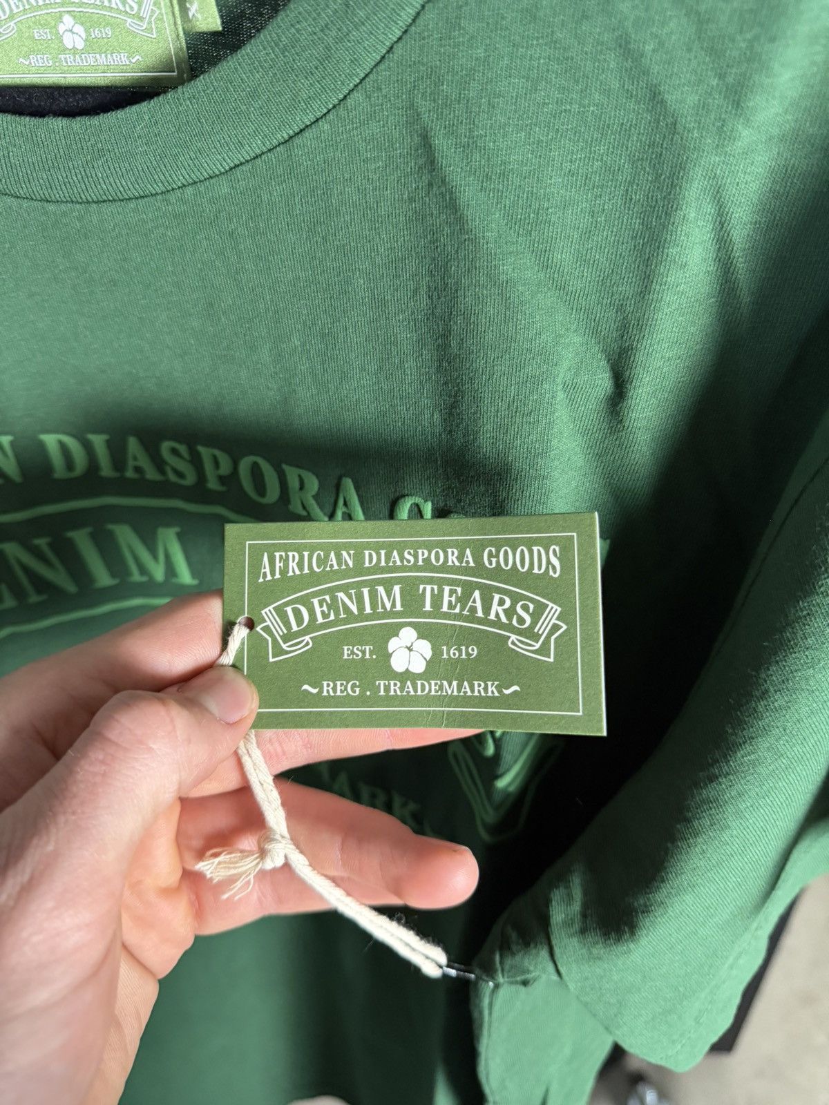 DENIM TEARS Denim Tears ADG Tee Green Size US XL / EU 56 / 4 - 7 Thumbnail