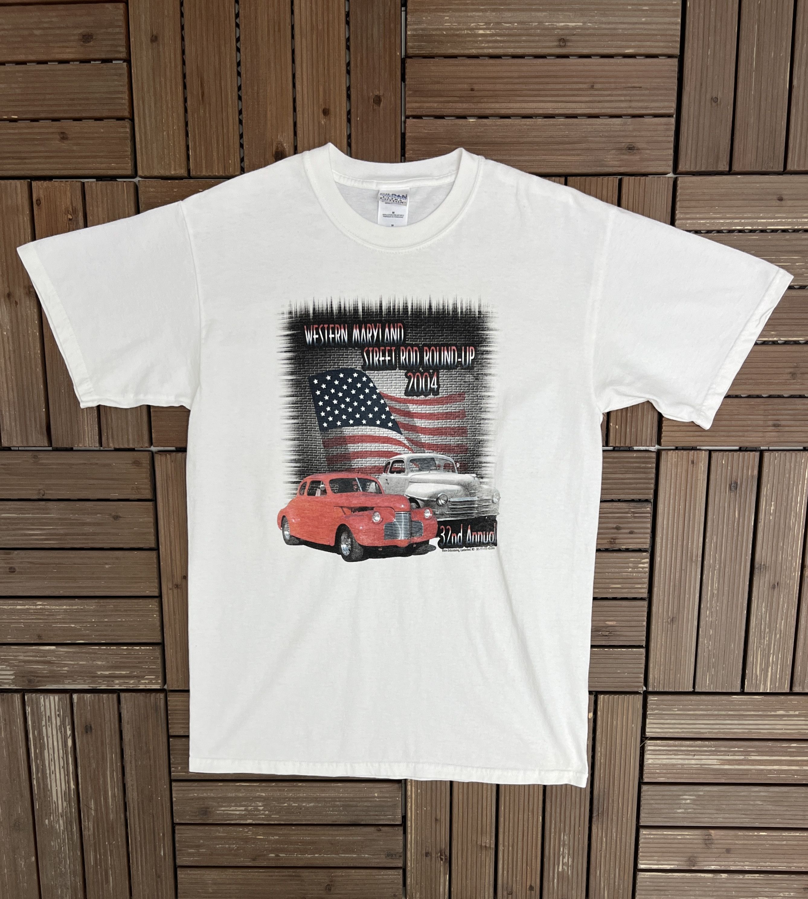 Vintage Western Maryland Street Rod 2004 Vintage White T-Shirt Tee Size US M / EU 48-50 / 2 - 1 Thumbnail