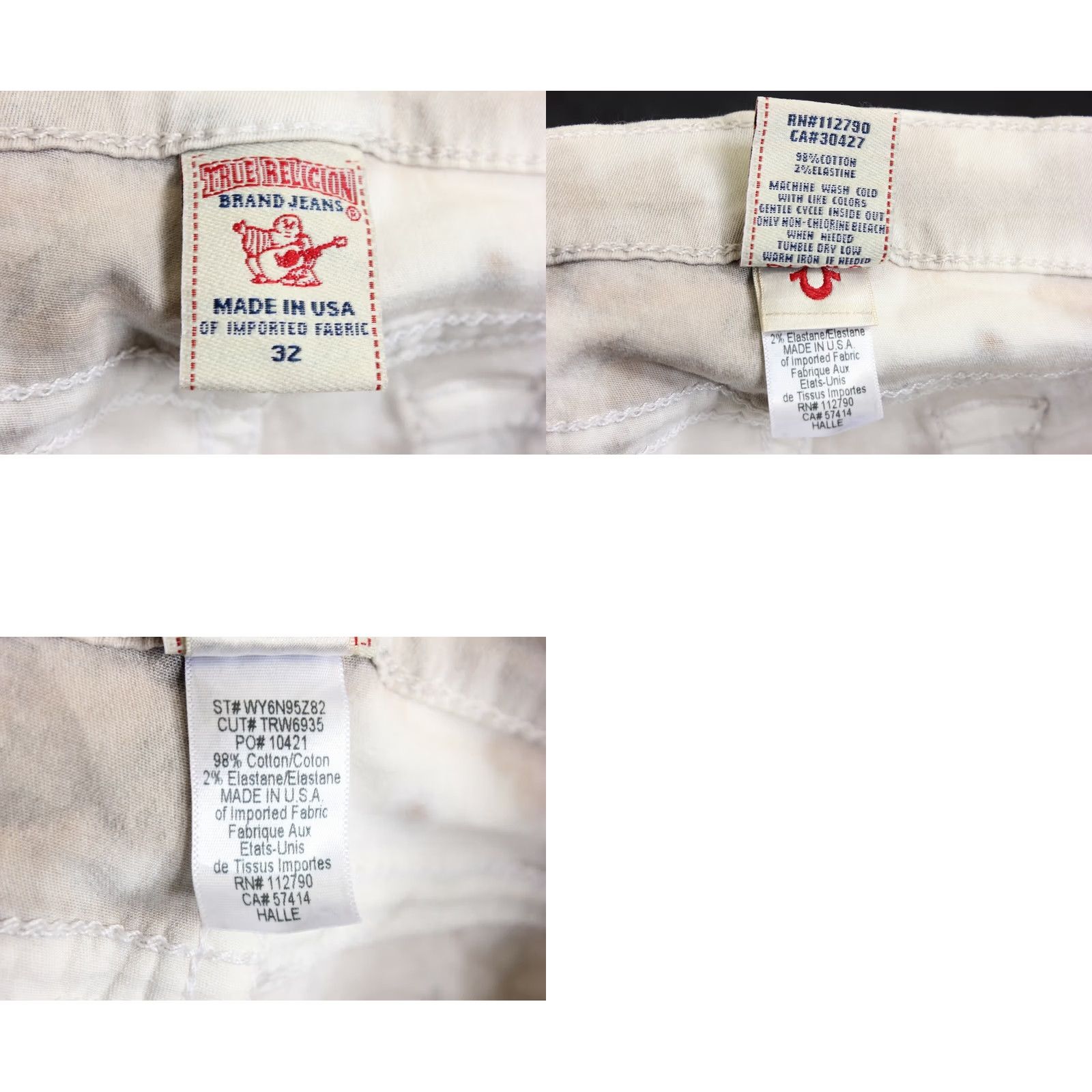 True Religion TRUE RELIGION HALLE Stretch Skinny Jeans Women Size 30 DZ529 Slim Denim Multicoloured 30in Inseam Mens Womens Girls Boys Size 30" / US 8 / IT 44 - 8 Thumbnail