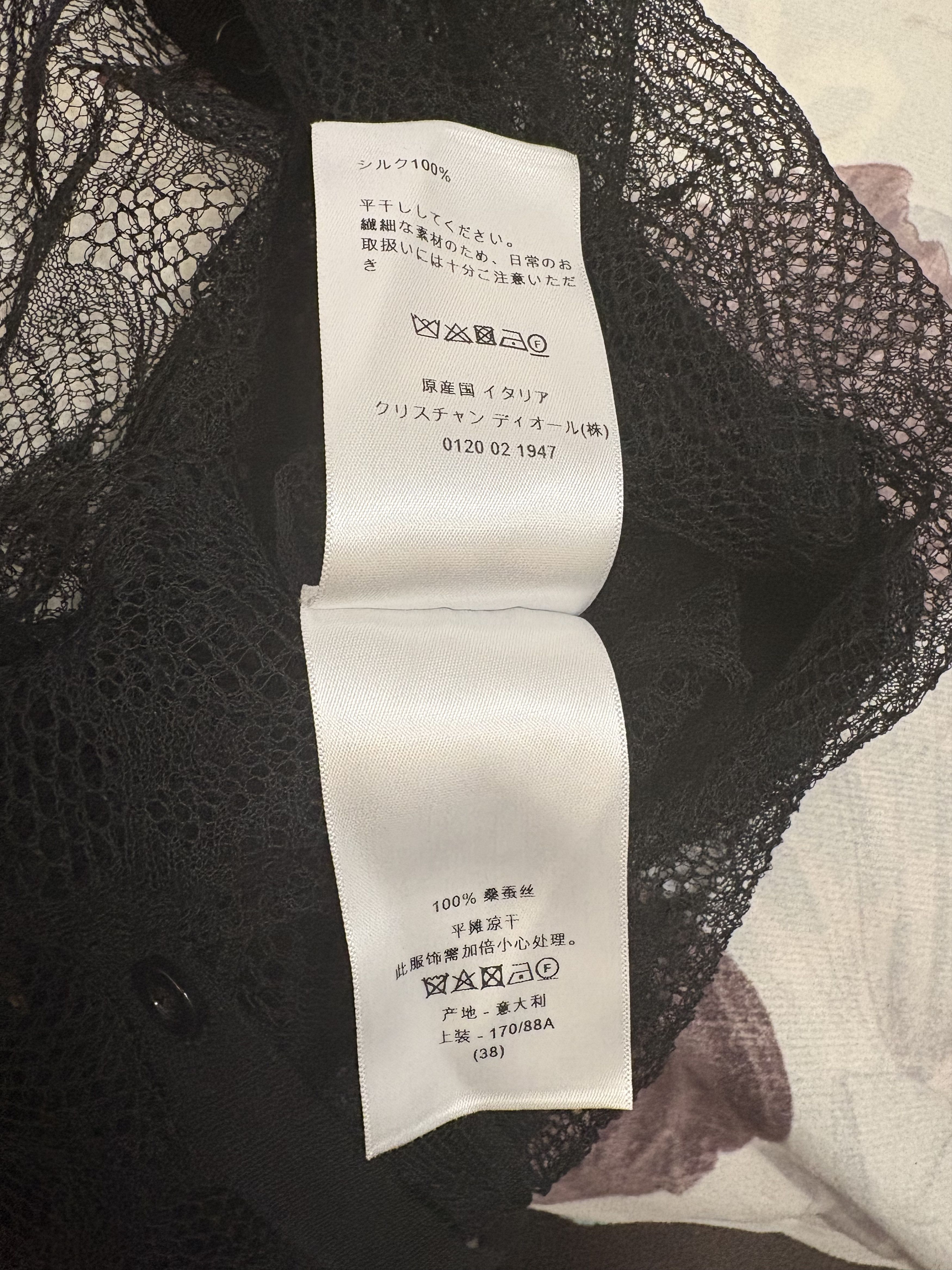 Dior Dior Lace Twinset Black Silk Cardigan and Tank Top SZ 6 NWT Size S / US 4 / IT 40 - 17 Thumbnail