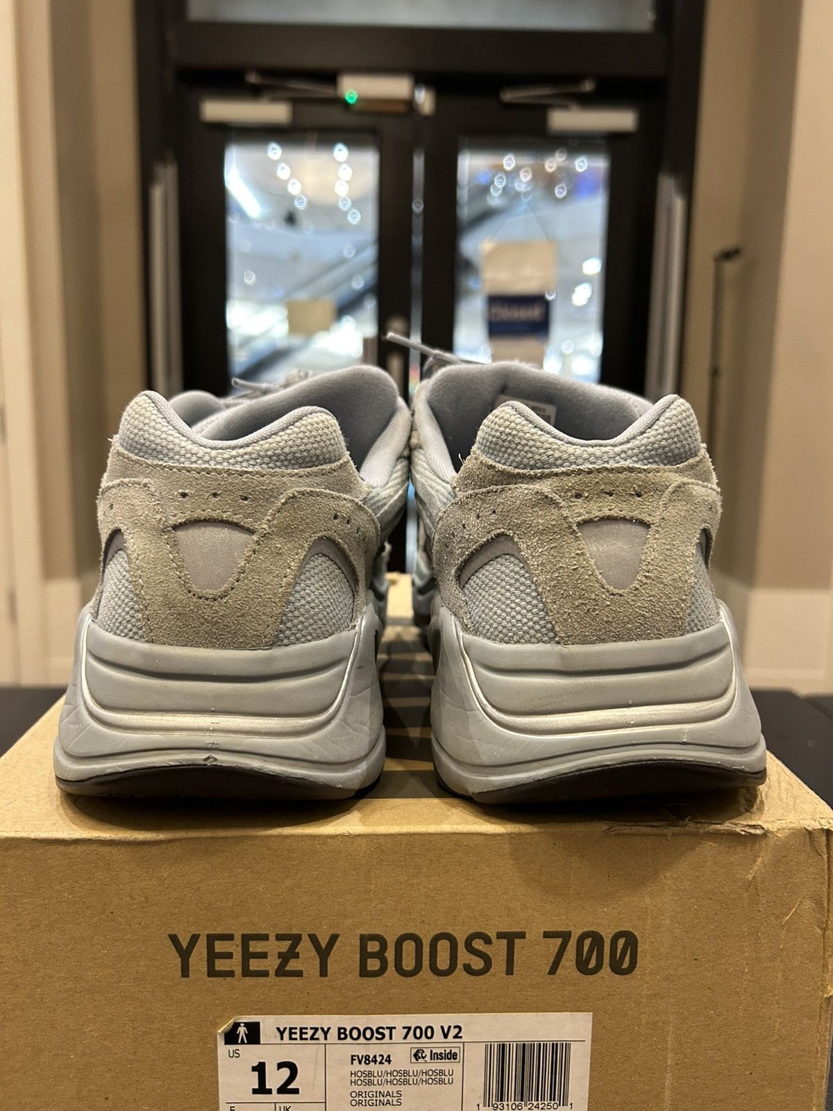 Adidas Adidas Yeezy Boost 700 V2 ‘Hospital Blue’ Size US 12 / EU 45 - 3 Thumbnail
