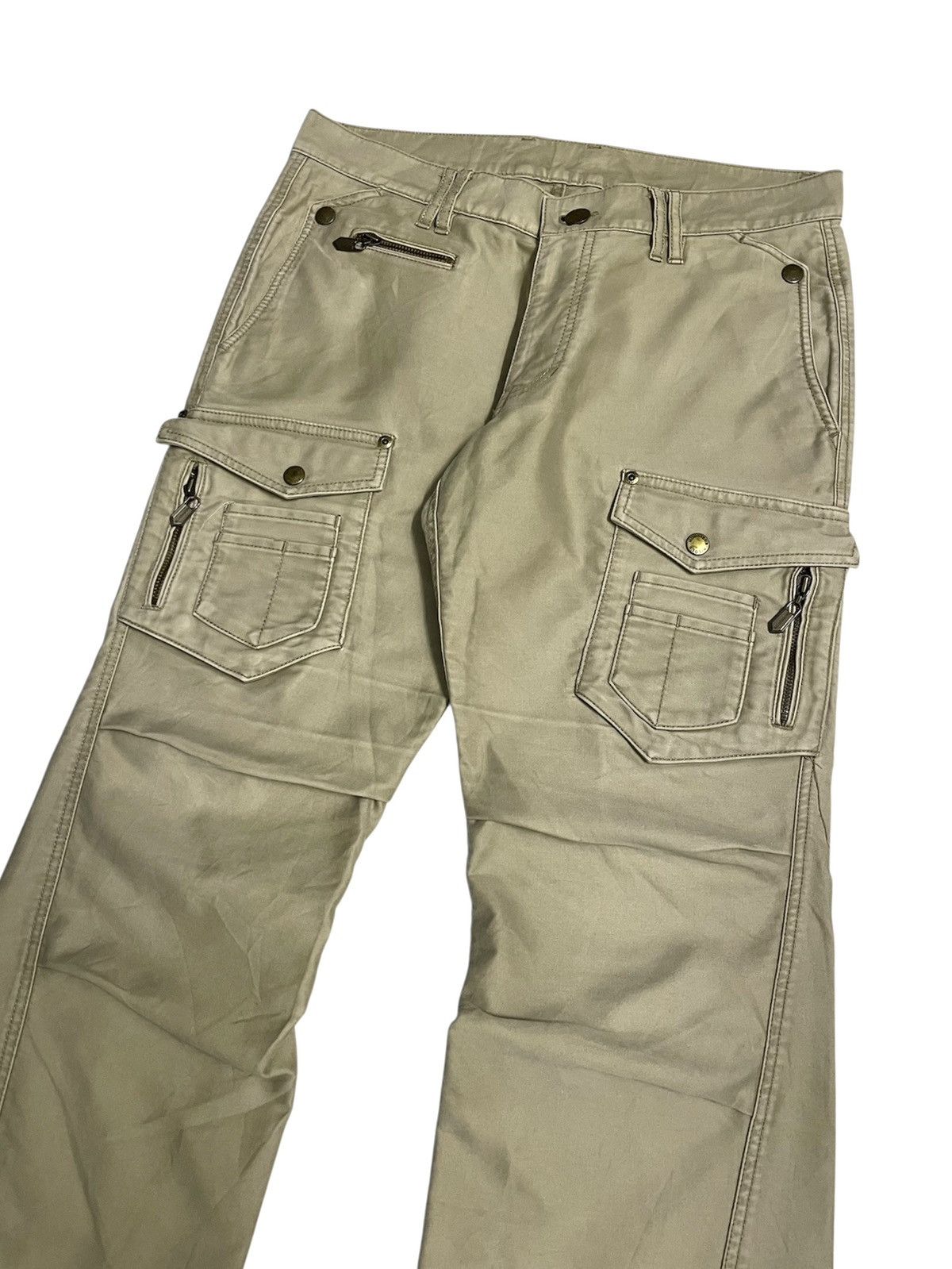 PPFM MonsieurNicole Japan Flare Cargo Pants Size US 32 / EU 48 - 3 Thumbnail