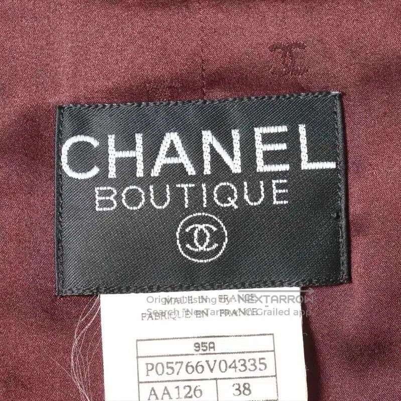Chanel Chanel Burgundy Cotton Blend Women's Cardigan . Size M / US 6-8 / IT 42-44 - 2 Thumbnail