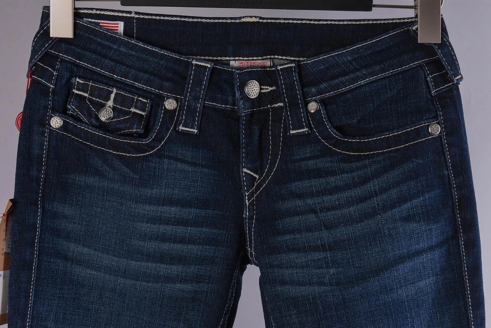 True Religion Women's True Religion Billy Straight Leg Blue Jeans W29 L33 Size 30" / US 8 / IT 44 - 2 Thumbnail