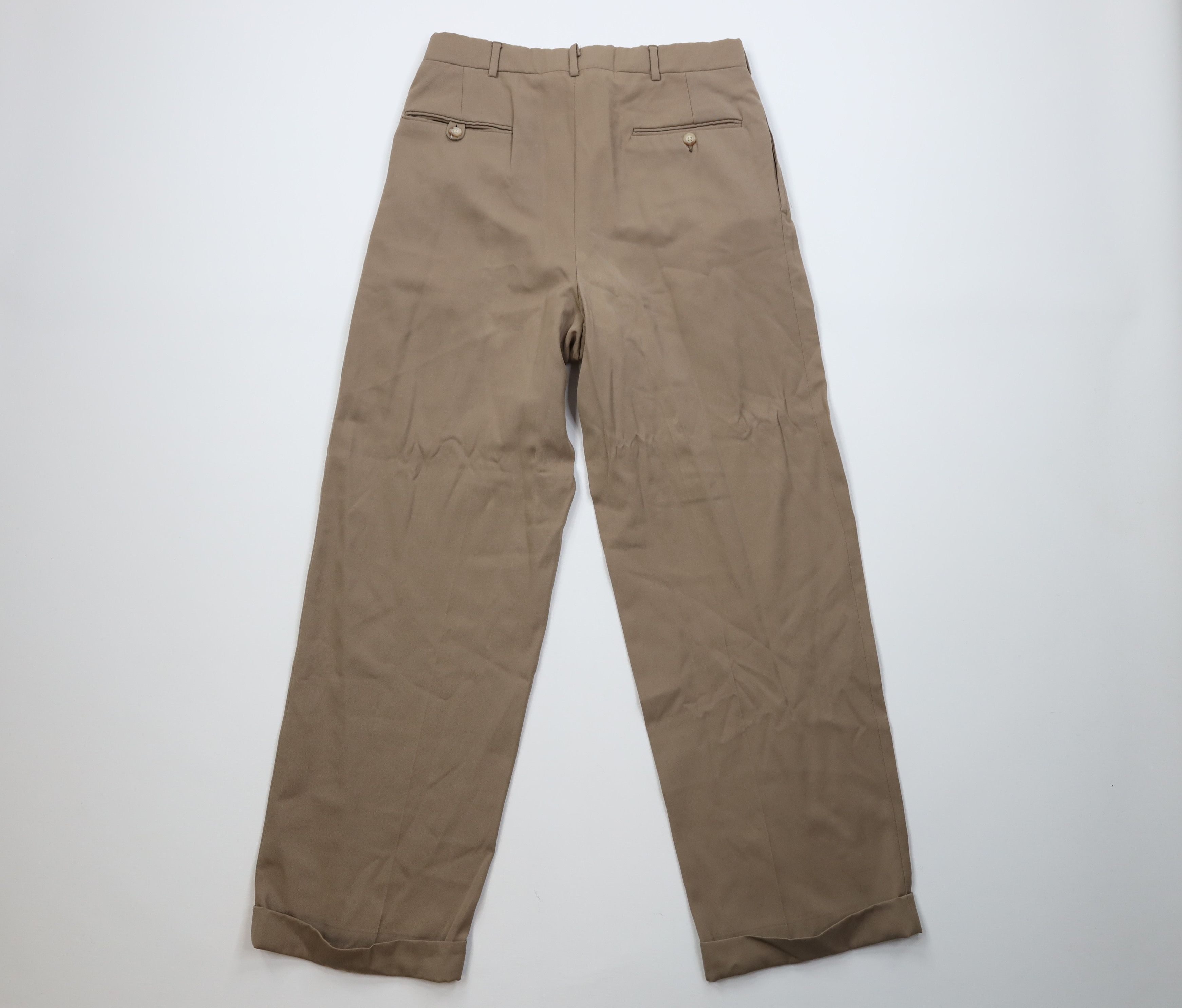Ralph Lauren Vintage 70s Ralph Lauren Pleated Wide Leg Chino Pants USA Size US 32 / EU 48 - 12 Thumbnail