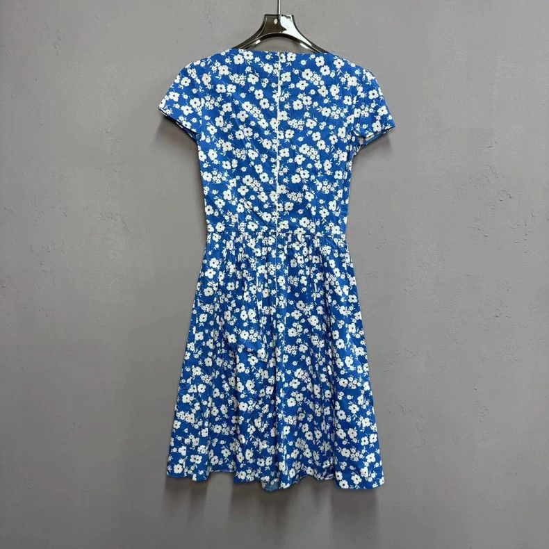 Prada Prada Short-sleeved dress with broken flowers 2503-Nextarro Size XS / US 0-2 / IT 36-38 - 1 Thumbnail