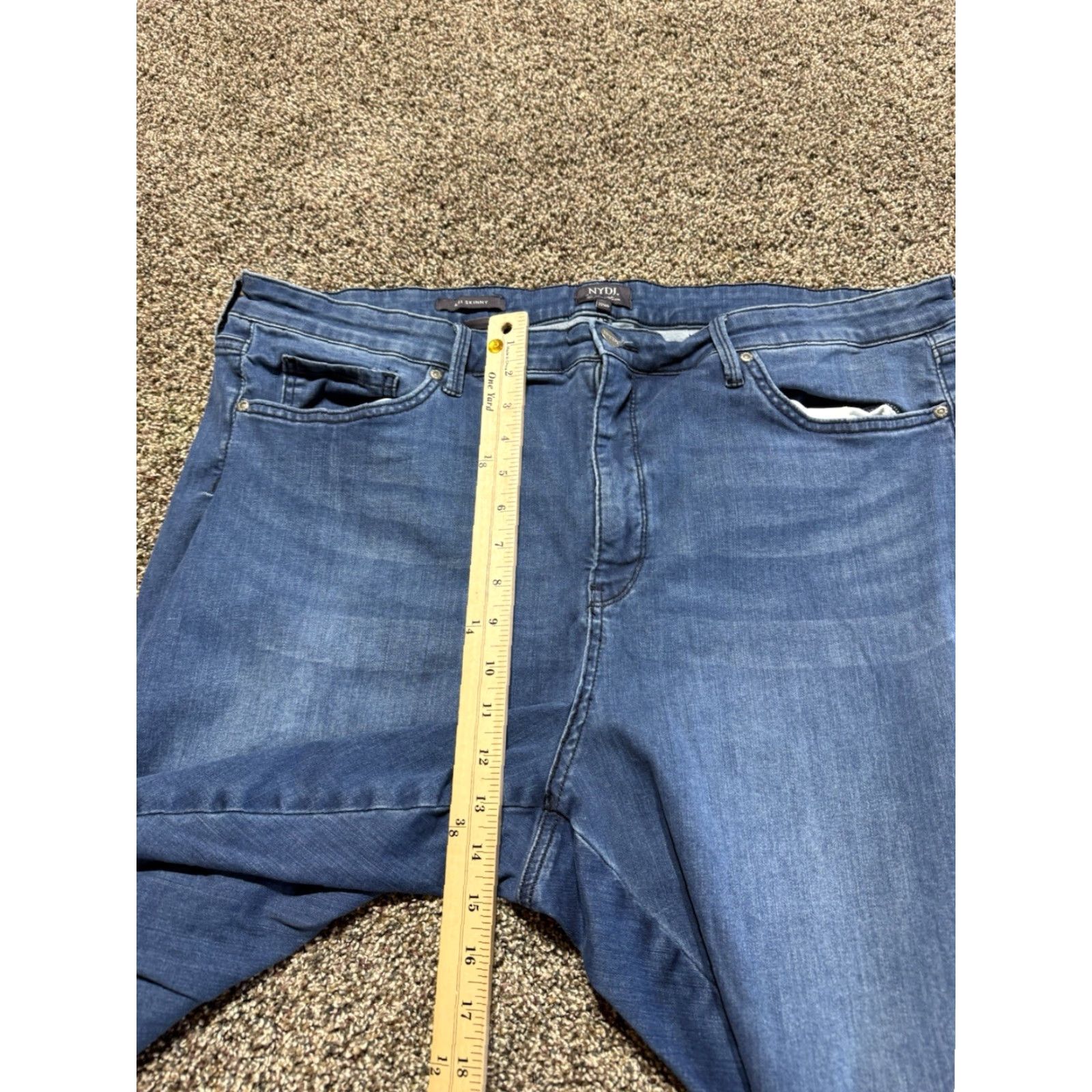 NYDJ NYDJ Women's Pants 22W Blue Denim Skinny Flex Stretch Ankle Plus Size 22WP Womens Shirts? Size 40" / US 18 - 7 Thumbnail