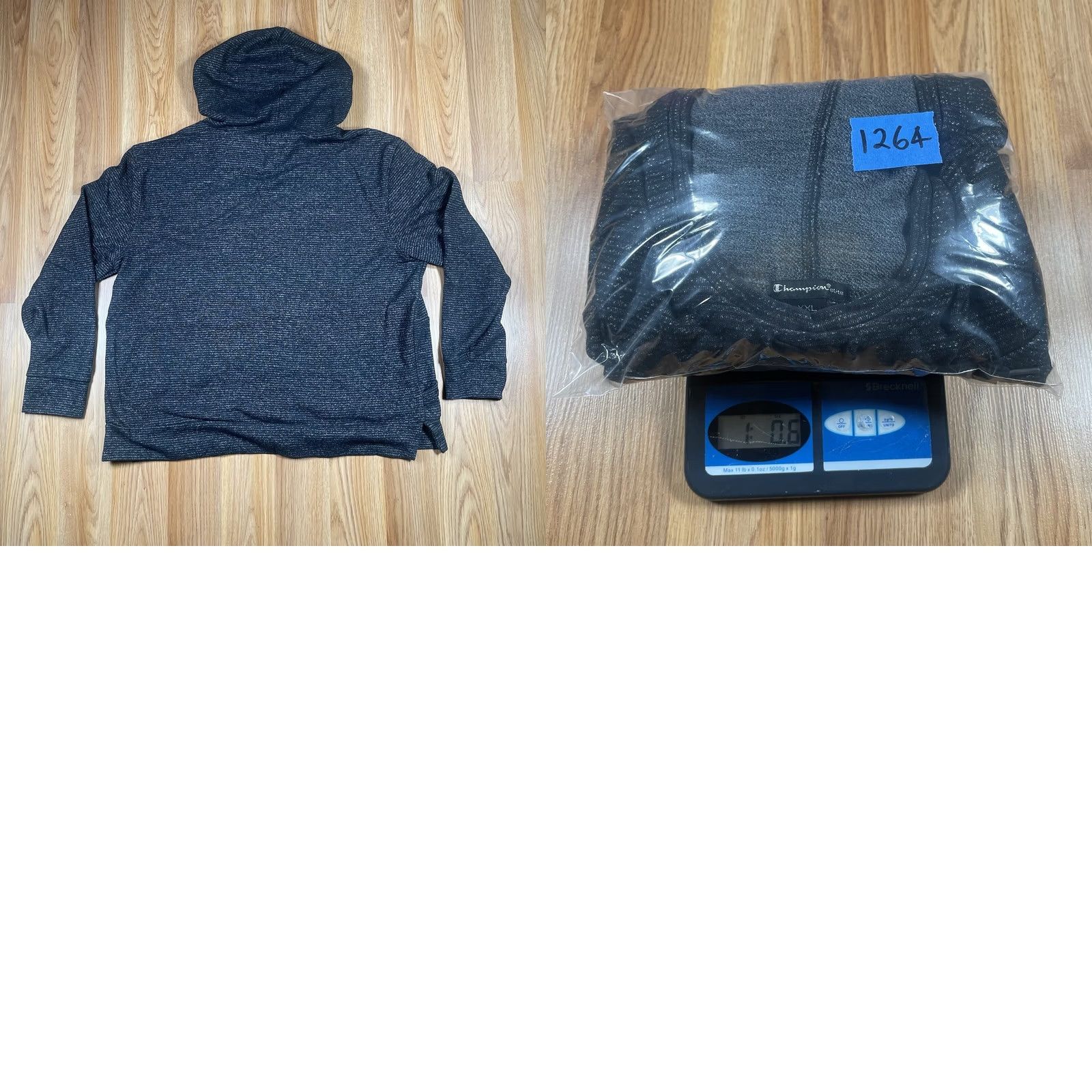 Champion Champion Hoodie Mens XXL Gray Long Sleeve Pullover Sweatshirt Size US XXL / EU 58 / 5 - 9 Thumbnail