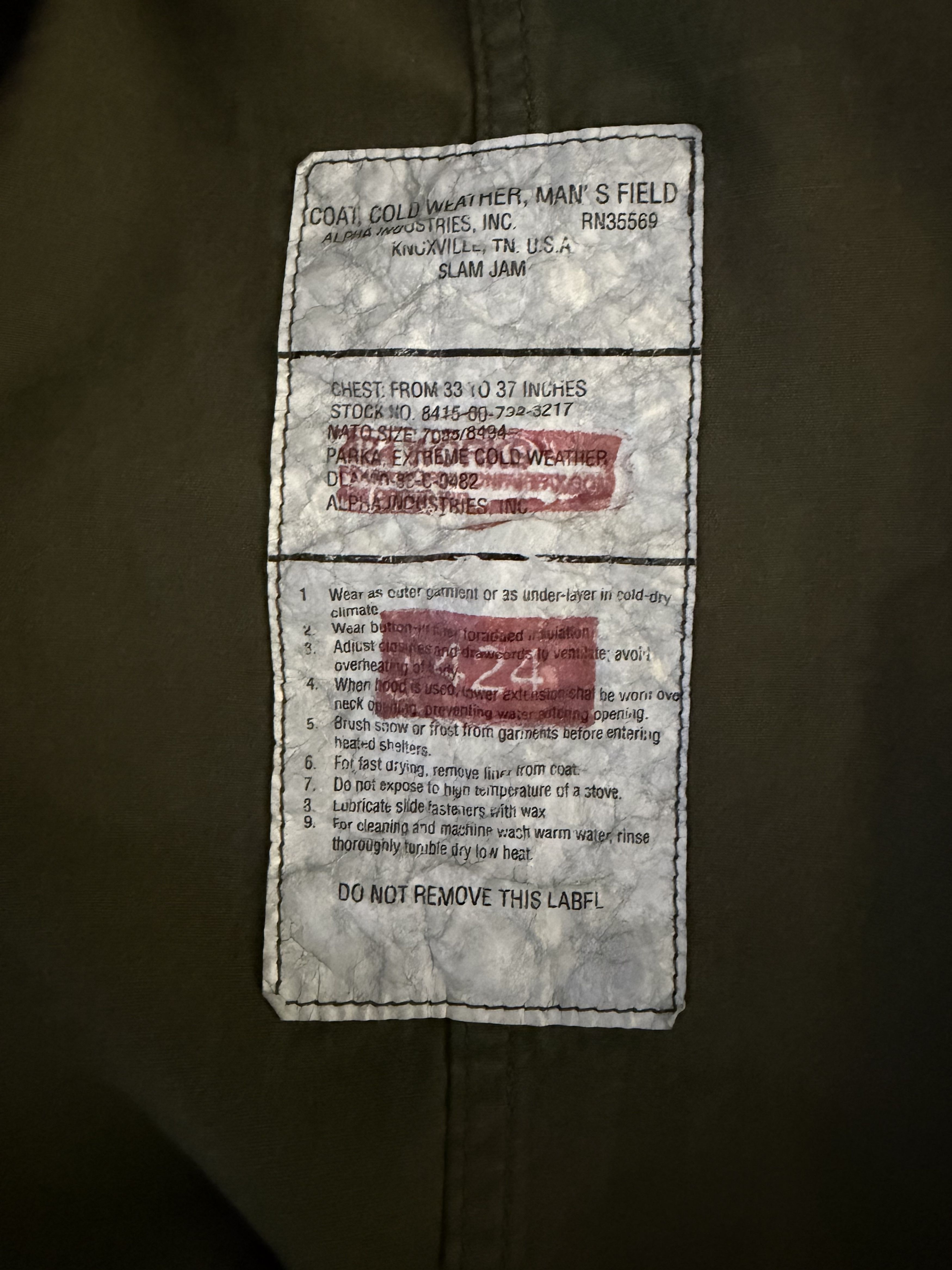 424 Graphic Patched Military Field Parka Size US XL / EU 56 / 4 - 12 Thumbnail