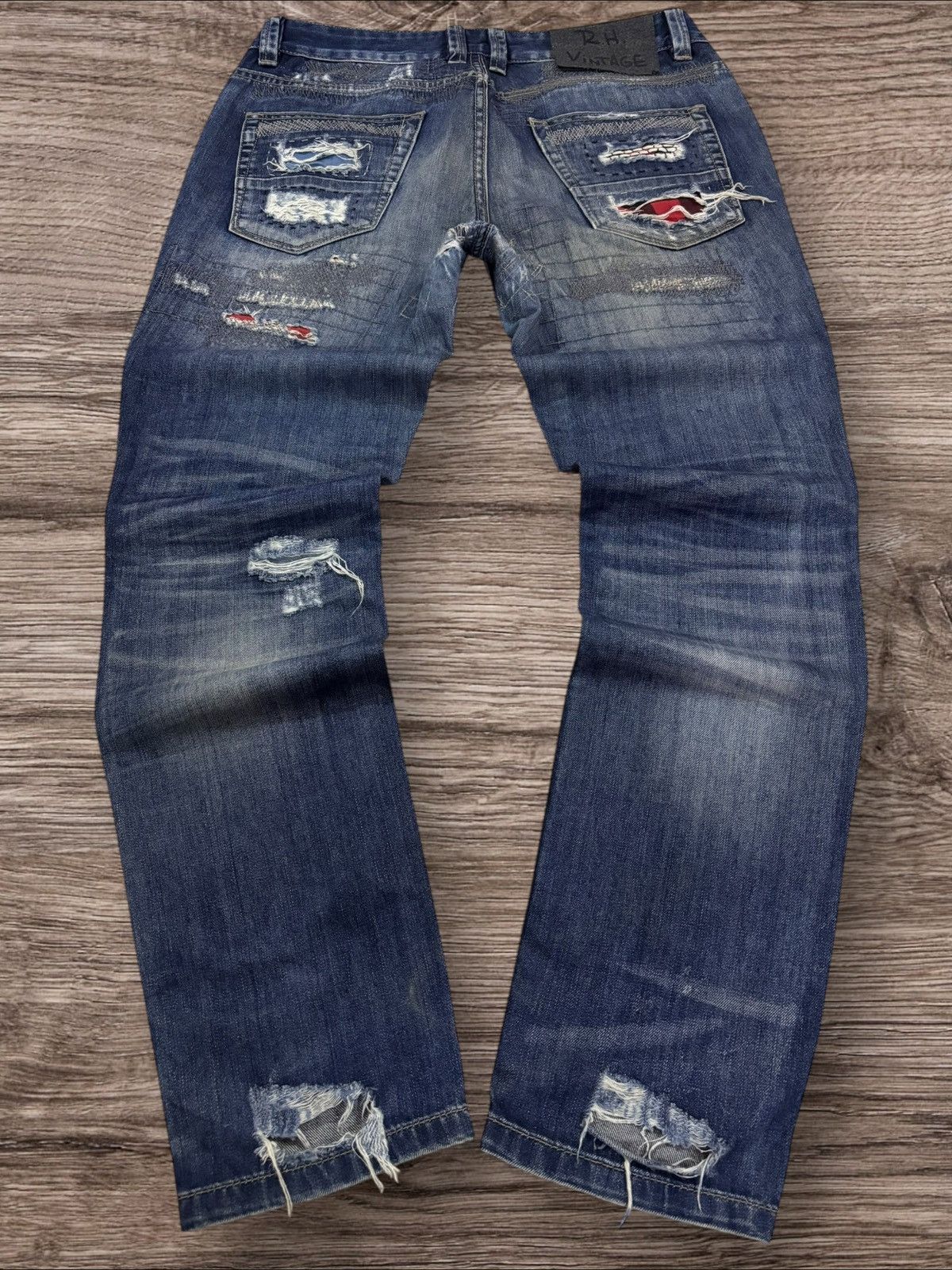 Kapital R.H. by Ron Herman Kapital Boro Inspired Sashiko Jeans Size US 33 - 4 Thumbnail