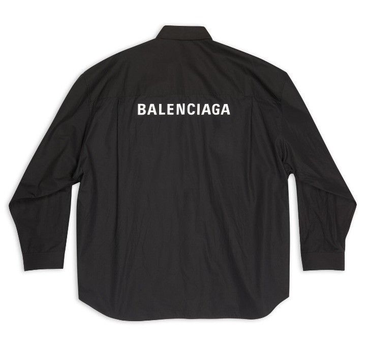 Balenciaga o1tr1nto0825 Shirt Oversized in Black Size US XXL / EU 58 / 5 - 6 Thumbnail