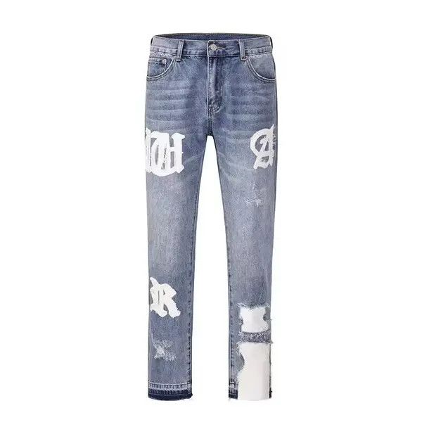 VIBE Street irregular printed straight jeans Size US 32 / EU 48 - 5 Thumbnail