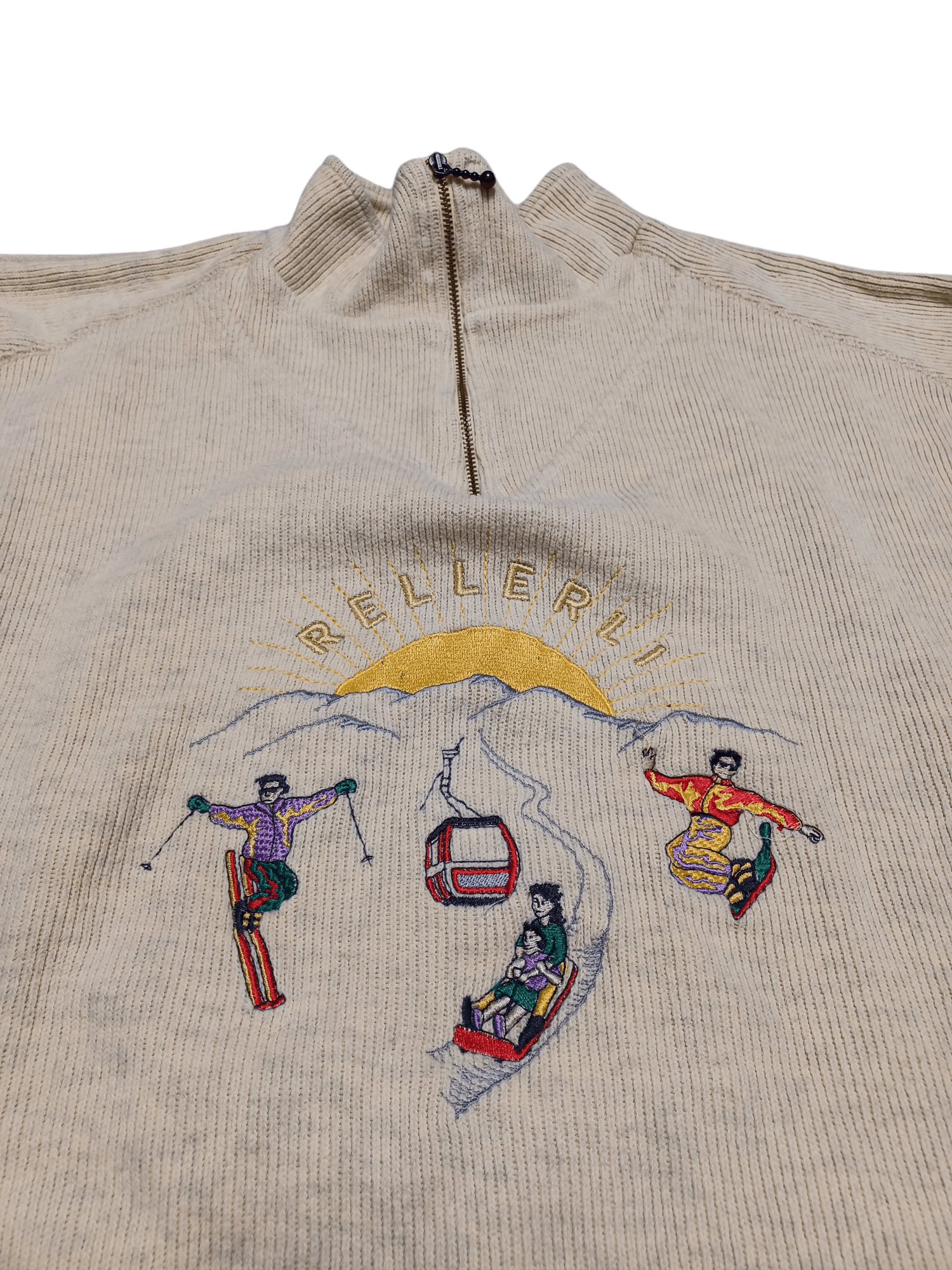 Vintage VINTAGE 90S EQUIPE TEAM SWITZERLAND 1/3 ZIP SWEATSHIRT Size US M / EU 48-50 / 2 - 3 Thumbnail