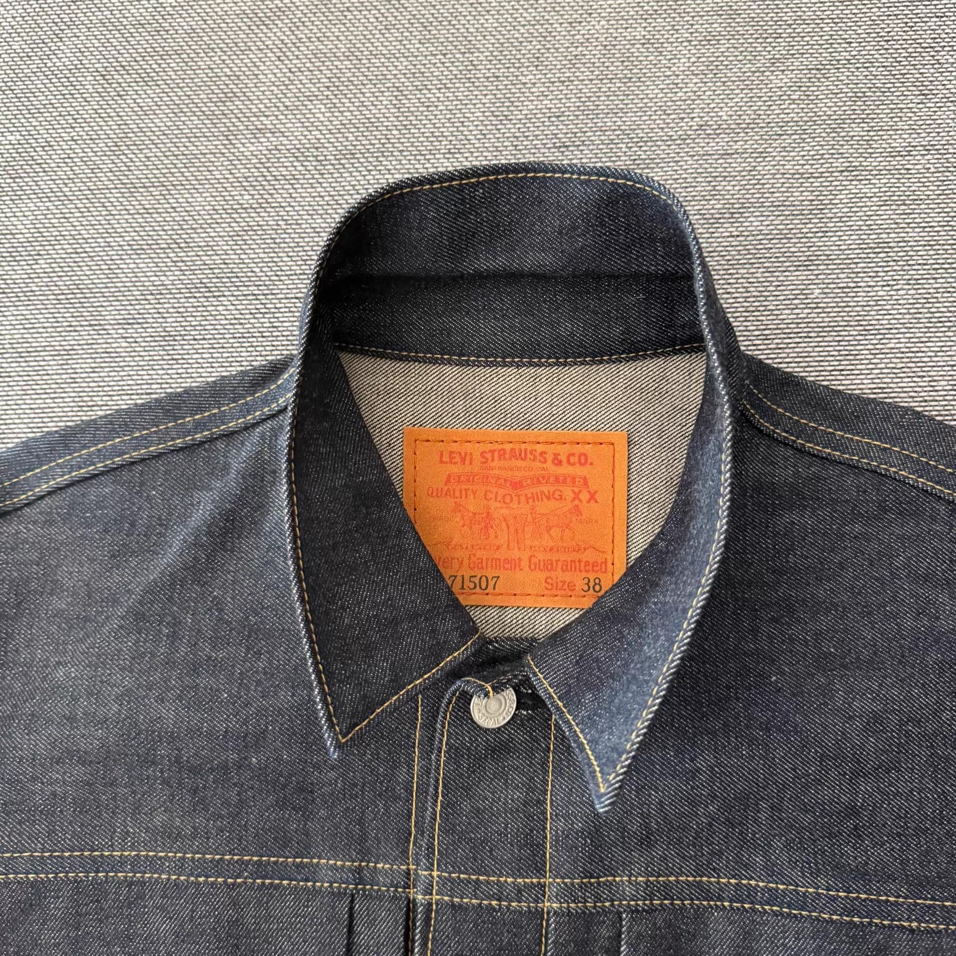 Levi's Levi's LVC507 Type2 Raw Denim Jacket Japan 95' 38 Size US M / EU 48-50 / 2 - 3 Thumbnail