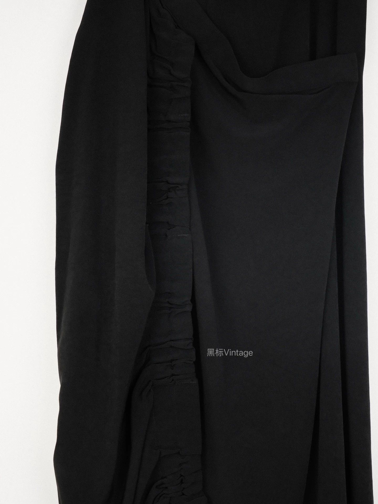Yohji Yamamoto Yohji 21ss Vntg Twisted-Pleated Triacetate Wrap Dress Size 26" / US 2 / IT 38 - 2 Thumbnail