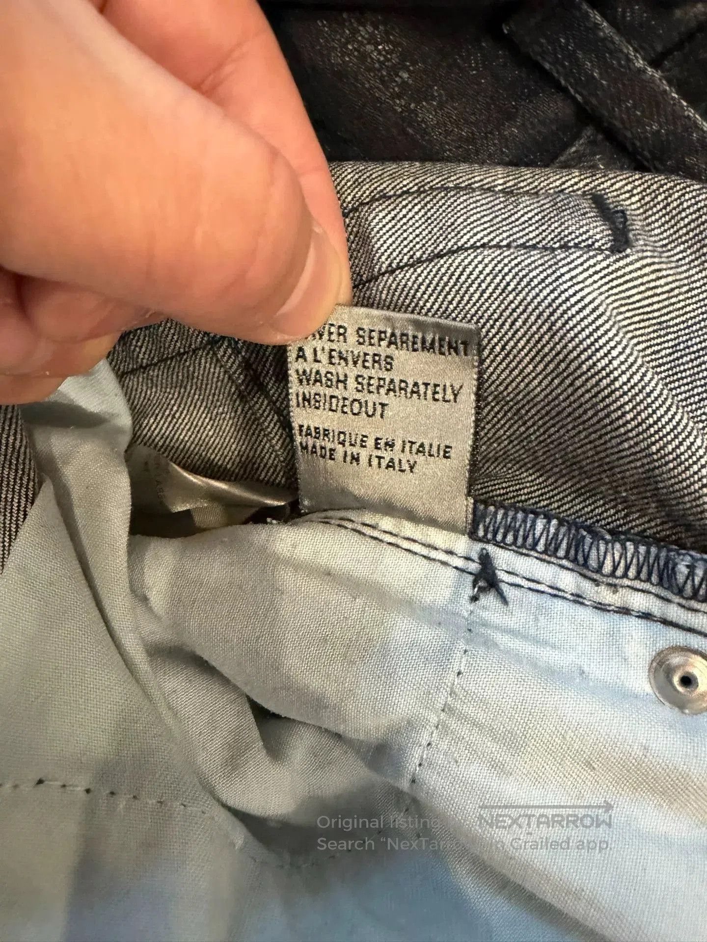 Dior Dior Men's Dark Wash Denim Jeans. Size US 26 / EU 42 - 4 Thumbnail