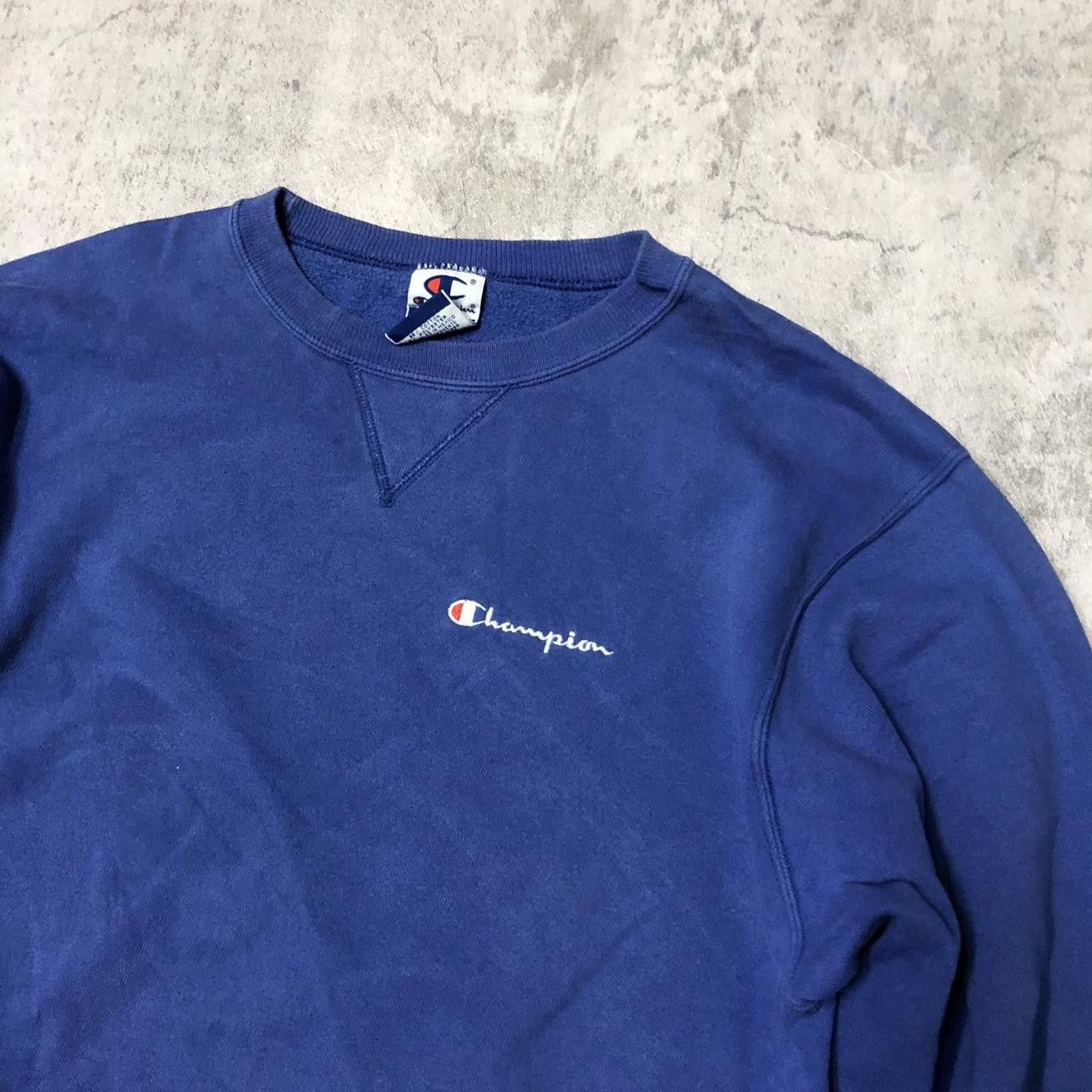 Champion Champion blue hoodie vinatge boxy Size US M / EU 48-50 / 2 - 2 Thumbnail