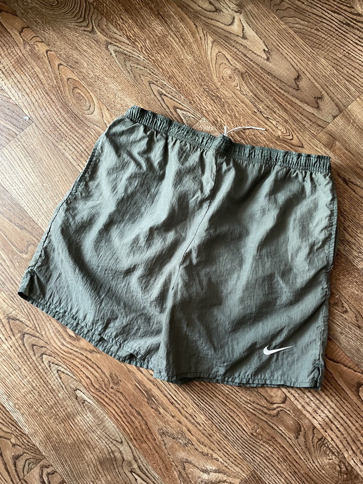 Nike Vintage Nike Shorts Nylon Swoosh Logo Drill Y2K Size US 32 / EU 48 - 2 Thumbnail