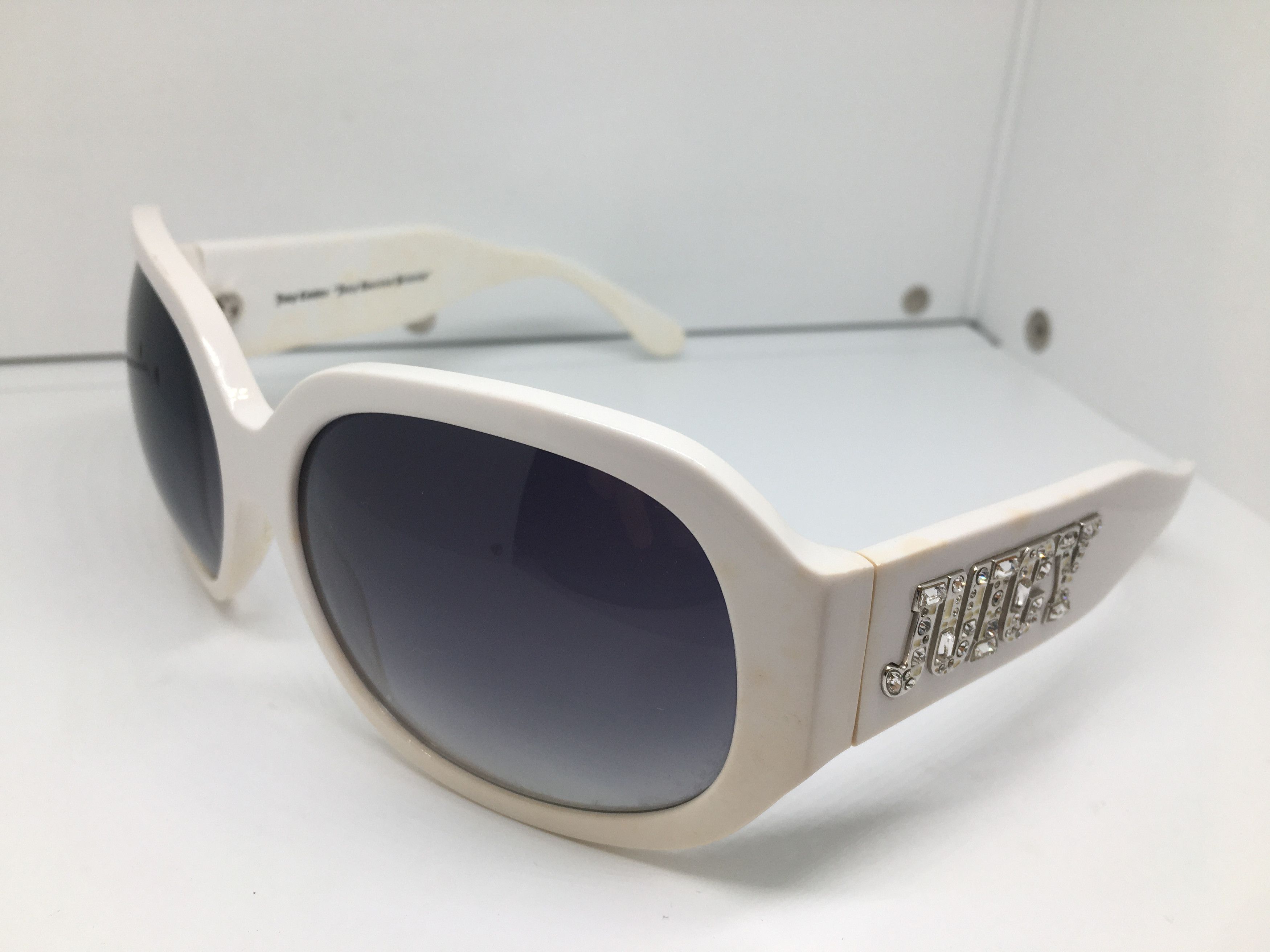 Juicy Couture Juicy Couture White Oversize Sunglasses Frame Italy Size ONE SIZE - 4 Thumbnail