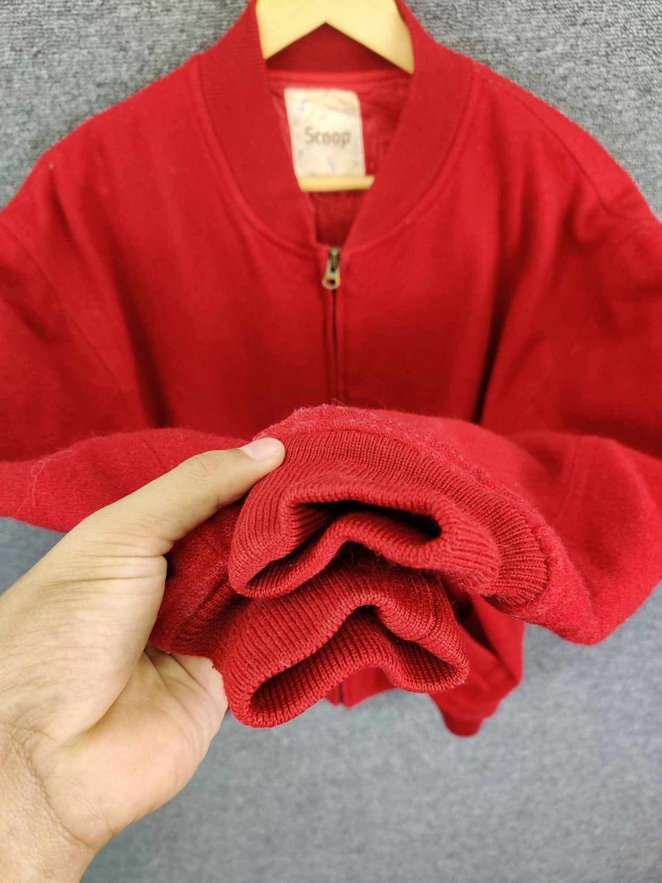 Japanese Brand Vintage Scoop Embroidery Wool Varsity Jacket Size US M / EU 48-50 / 2 - 11 Thumbnail