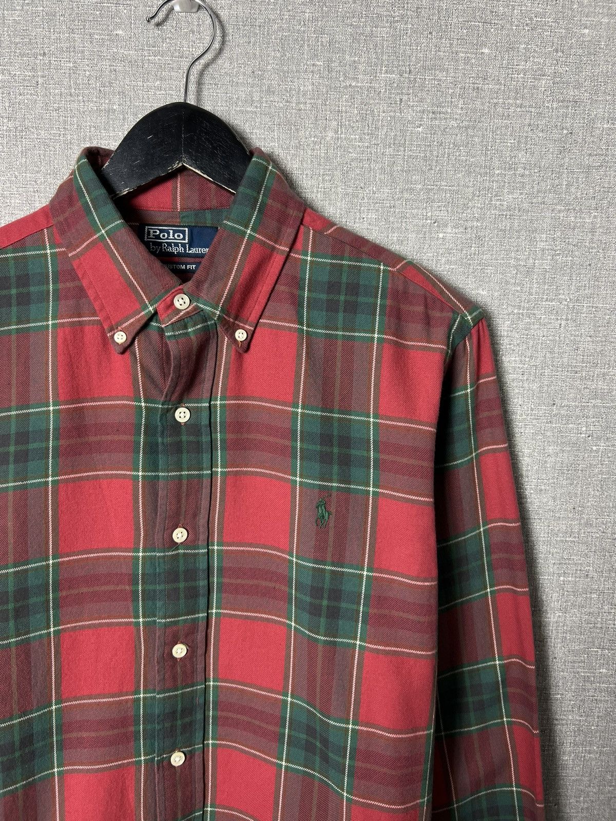 Flannel × Polo Ralph Lauren × Vintage Polo Ralph Lauren American Plaid Checkered Flannel Shirt Size US M / EU 48-50 / 2 - 3 Thumbnail