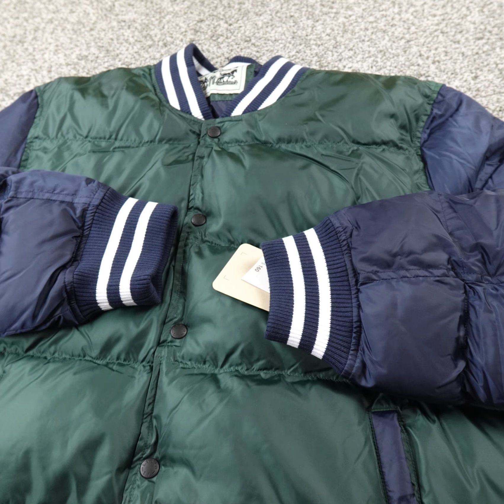Levi's VINTAGE Levis Jacket Mens XL Green Blue Puffer Coat Varsity Quilted Insulated Size US XL / EU 56 / 4 - 2 Thumbnail
