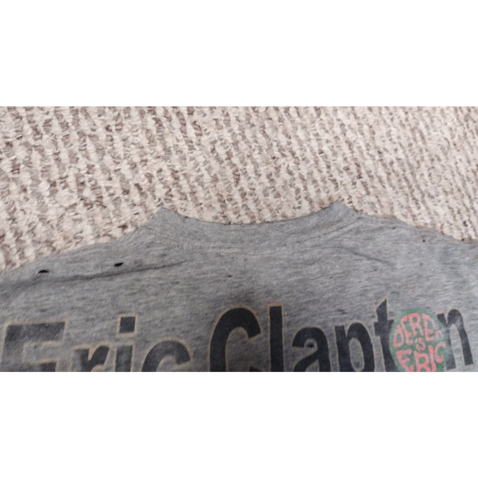 Etro Eric Clapton Band Tour Concert Shirt M Gray Cotton Short Sleeve Crew Neck Mens T-Shirt 2000s Hanes TAGLESS Rare Retro Size US M / EU 48-50 / 2 - 4 Thumbnail