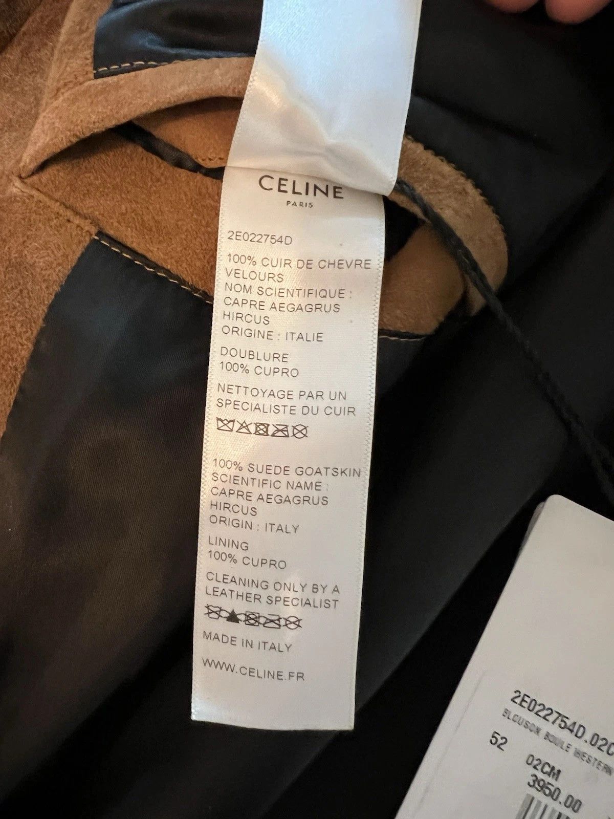 Celine Celine Brown Suede Western Jacket NWT - 52 - SS19 Slimane Size US L / EU 52-54 / 3 - 13 Thumbnail