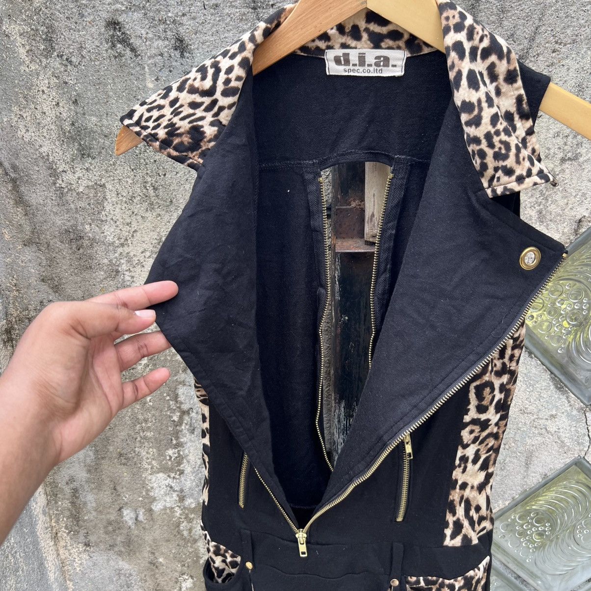 Japanese Brand “D.I.A. SPEC” ASYMMETRICAL PUNK SLEEVELESS ZIP DRESS LEOPARD Size XXS / US 00 / IT 34 - 13 Thumbnail
