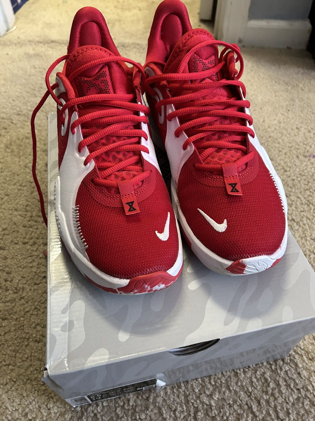 Nike Nike PG 5 TB University Red Size 8.5 Size US 8.5 / EU 41-42 - 4 Thumbnail