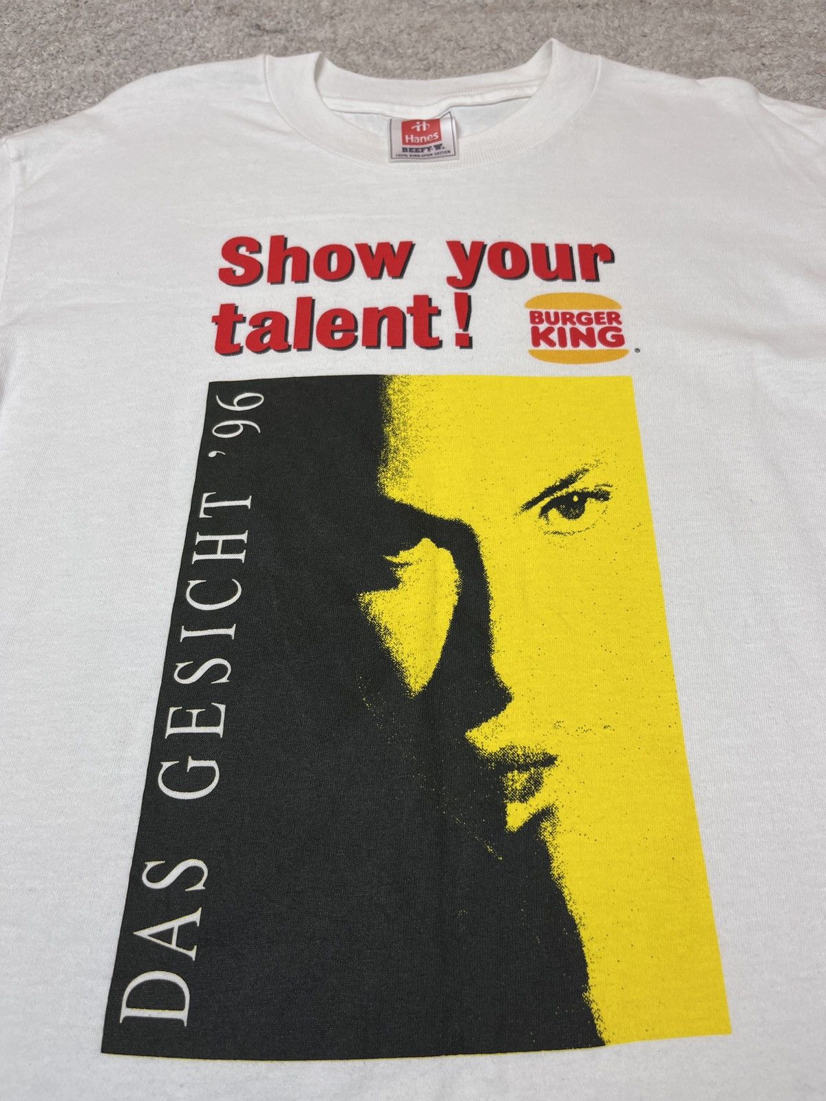 Vintage 1996 SHOW YOUR TALENT! BURGER KING PROMO VINTAGE TEE - 815 Size US L / EU 52-54 / 3 - 2 Thumbnail