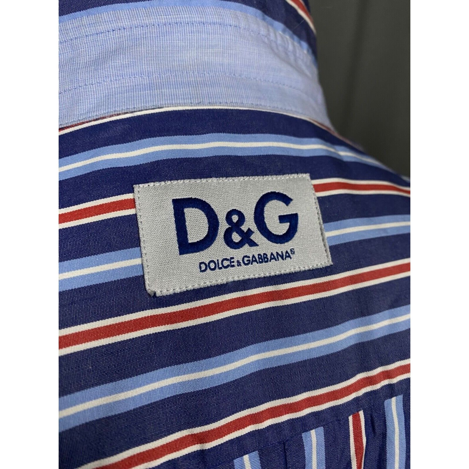 Dolce & Gabbana Dolce&Gabbana Old Money Style Men's Blue Striped Longsleeve Size US M / EU 48-50 / 2 - 9 Thumbnail