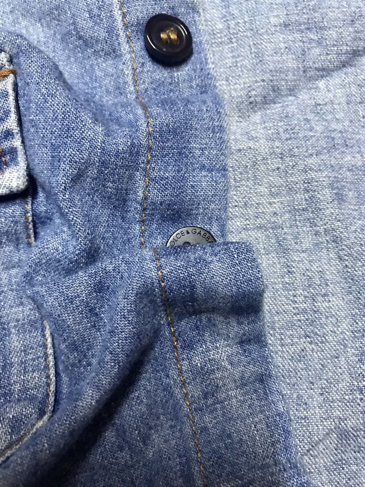 Dolce & Gabbana Dolce & Gabbana Denim Shirt Size M / US 6-8 / IT 42-44 - 16 Thumbnail