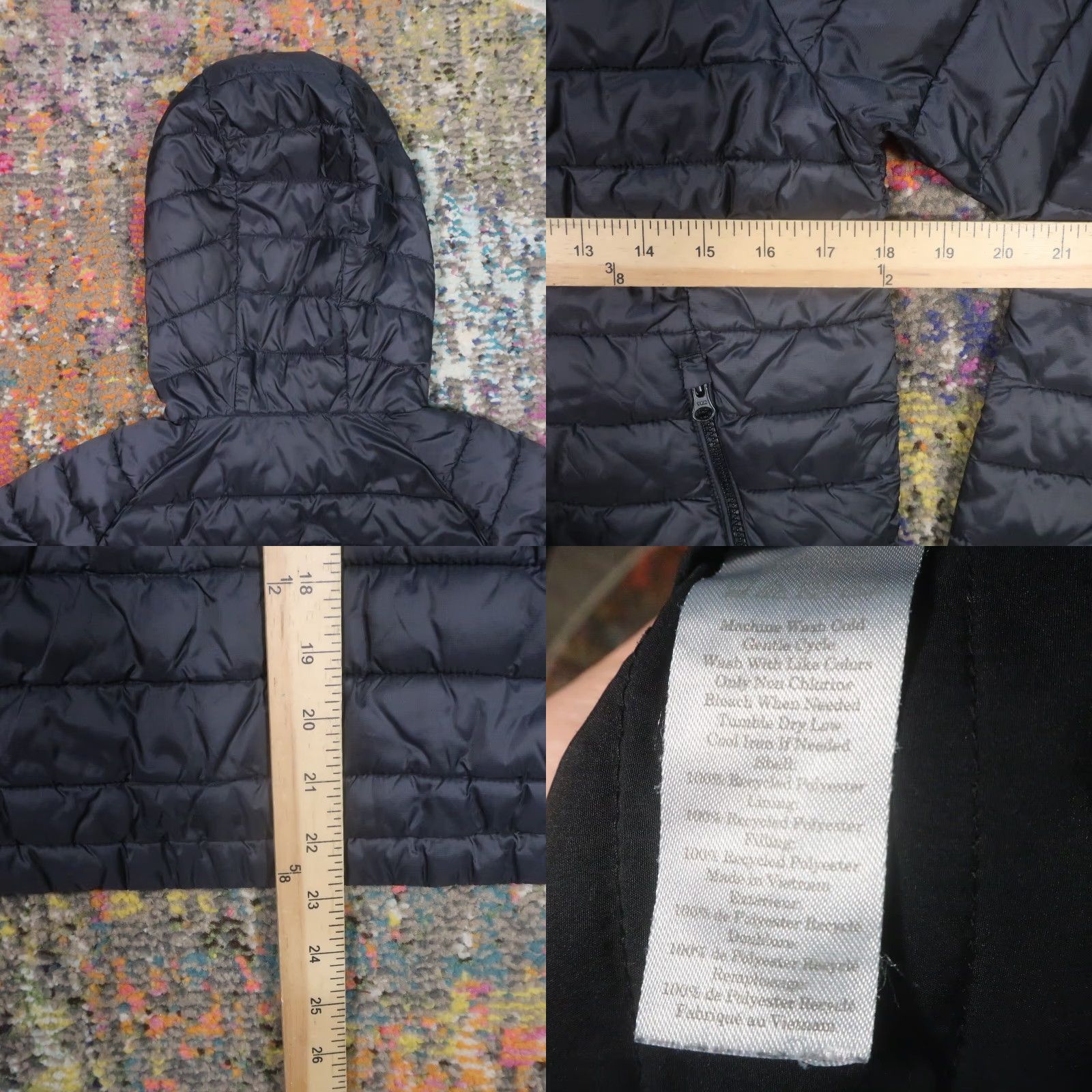 Everlane Everlane ReNew Lightweight Puffer Jacket Womens S Hooded 1/2 Zip Size S / US 4 / IT 40 - 8 Thumbnail