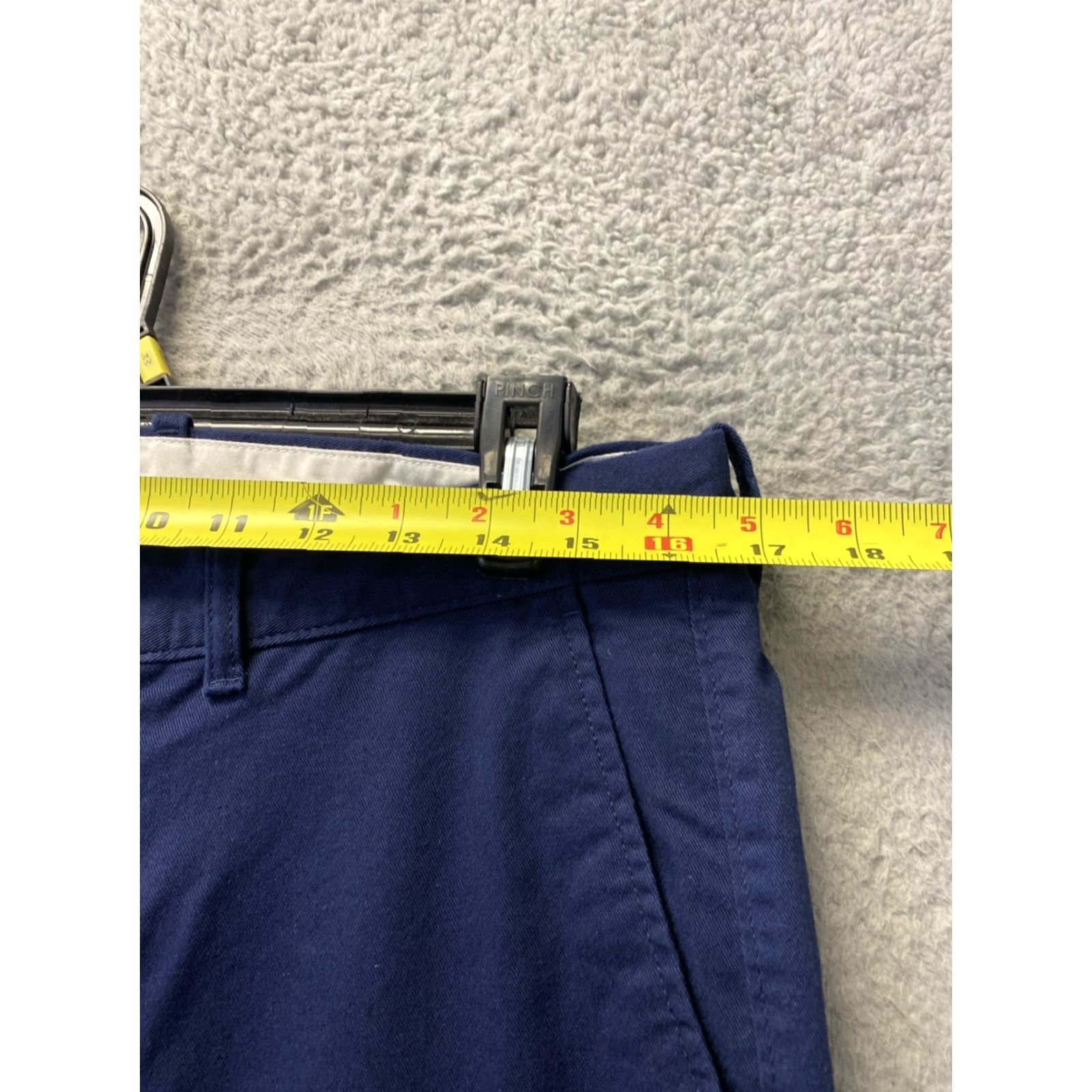 J.Crew J.Crew Chino Pants Mens 32x34 Slim Tapered Navy Cotton Spandex Flat Front Zip Pockets Preppy/0552 Size US 32 / EU 48 - 3 Thumbnail