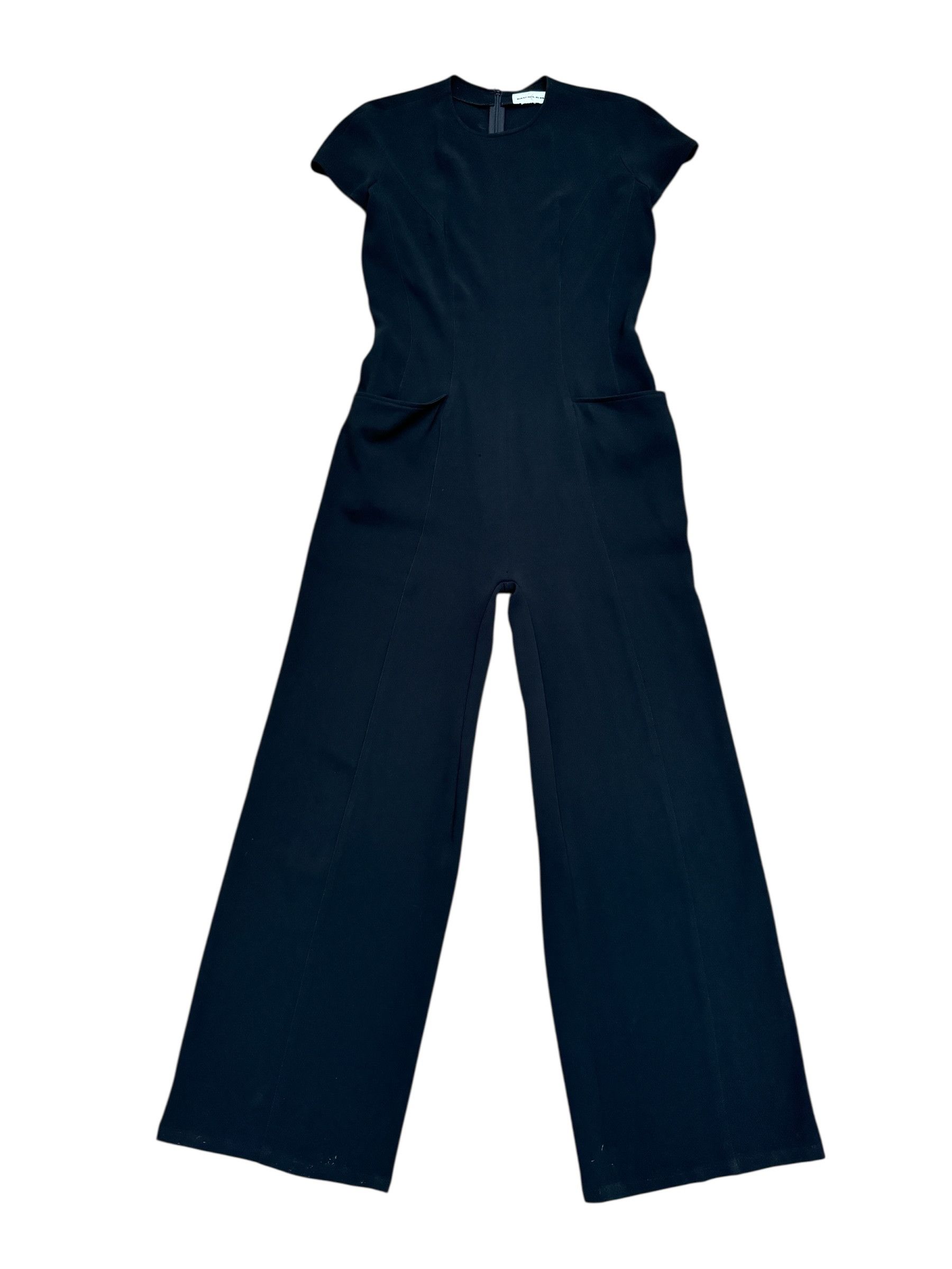 Thierry Mugler 1990s Black Wide-Leg Jumpsuit Size M / US 6-8 / IT 42-44 - 1 Thumbnail