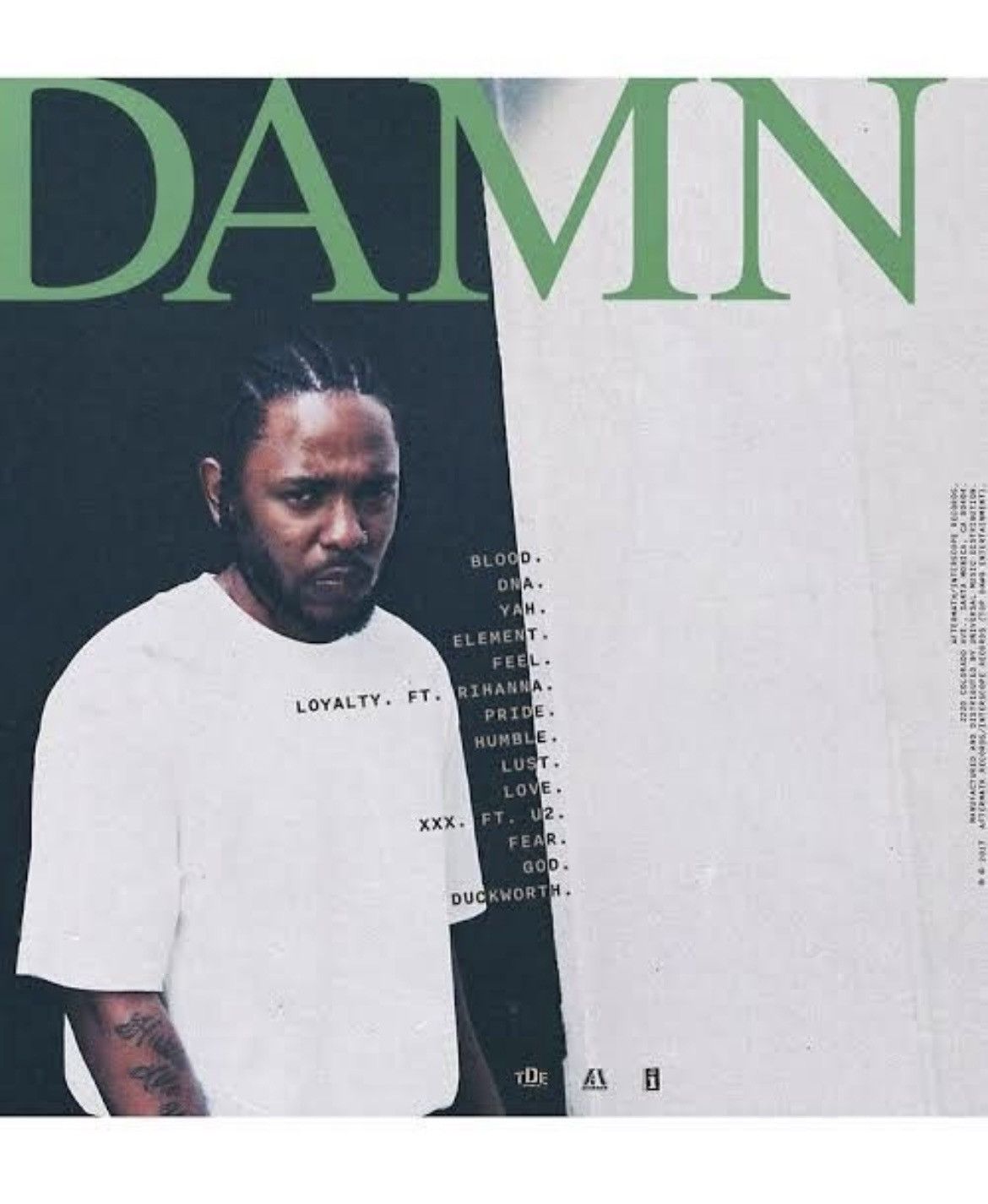 Kendrick Lamar 2017 Kendrick Lamar “DAMN” Tee Size US XL / EU 56 / 4 - 6 Thumbnail