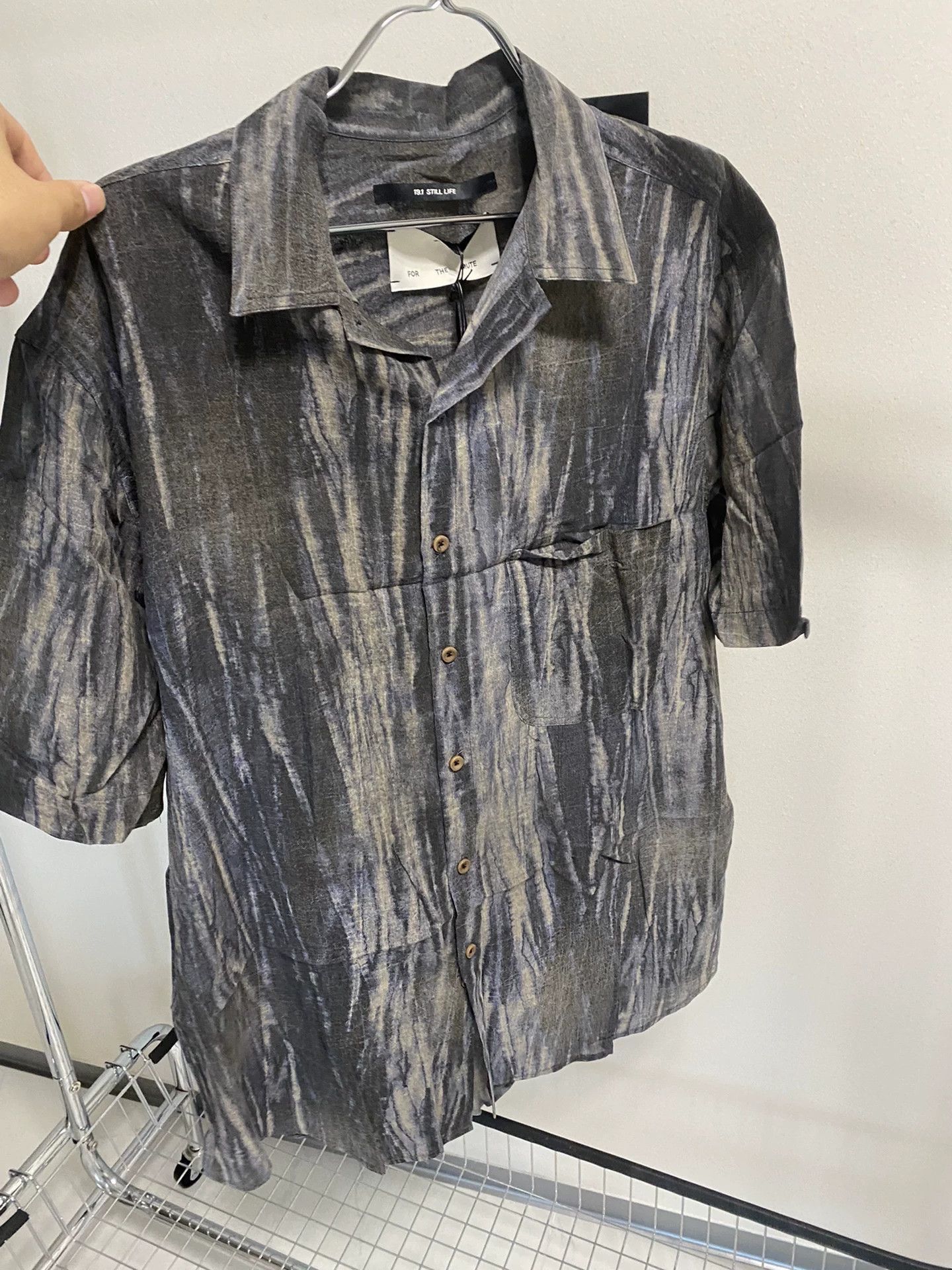 Song For The Mute Brown Short-Sleeve Button-Up Shirt Size US M / EU 48-50 / 2 - 1 Thumbnail