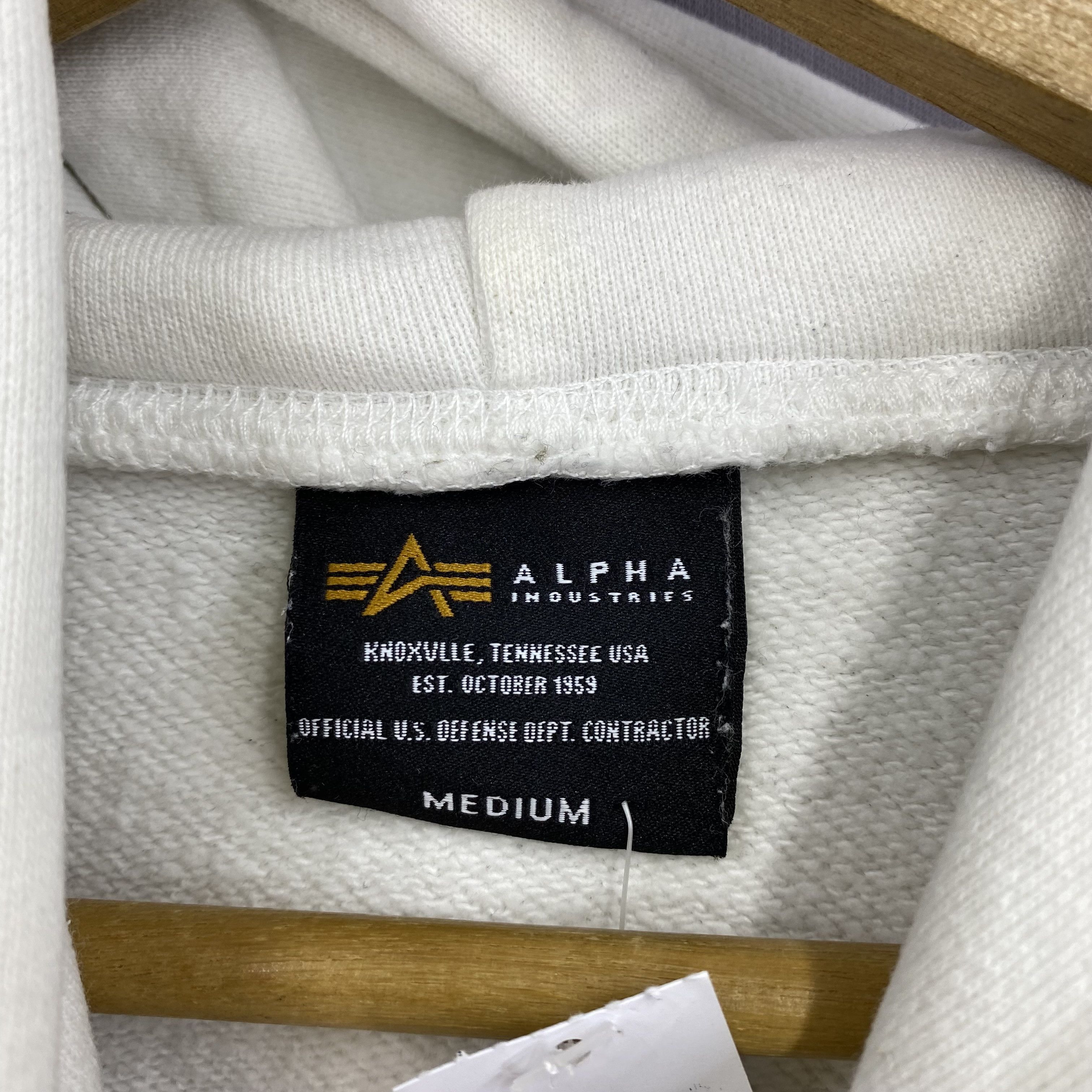 Alpha Industries Vintage Alpha Industries Sweater Hoodie Sweatshirt Jumper Size US M / EU 48-50 / 2 - 8 Thumbnail